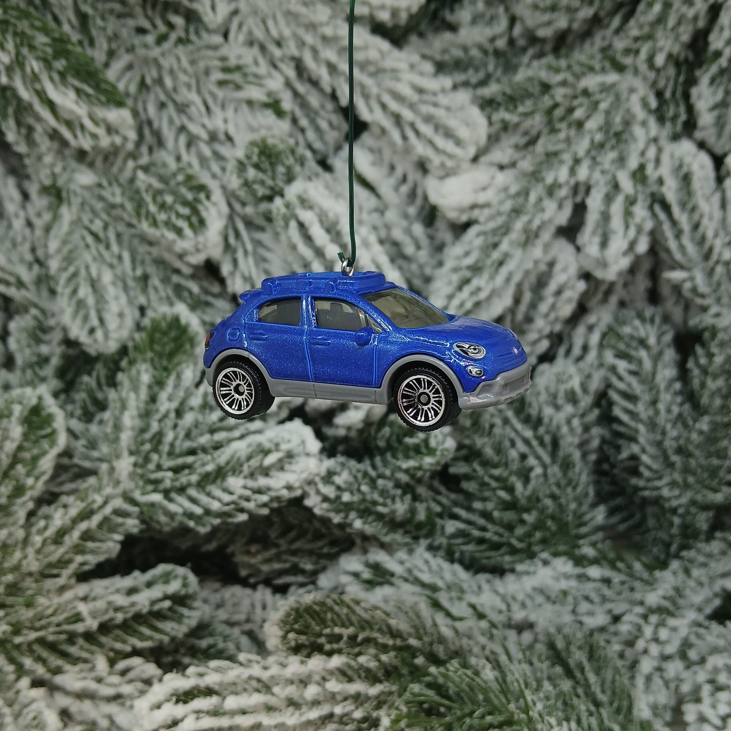 Fiat 2016 500X Ornament Christmas Gift Xmas Tree Decoration Blue White Orange