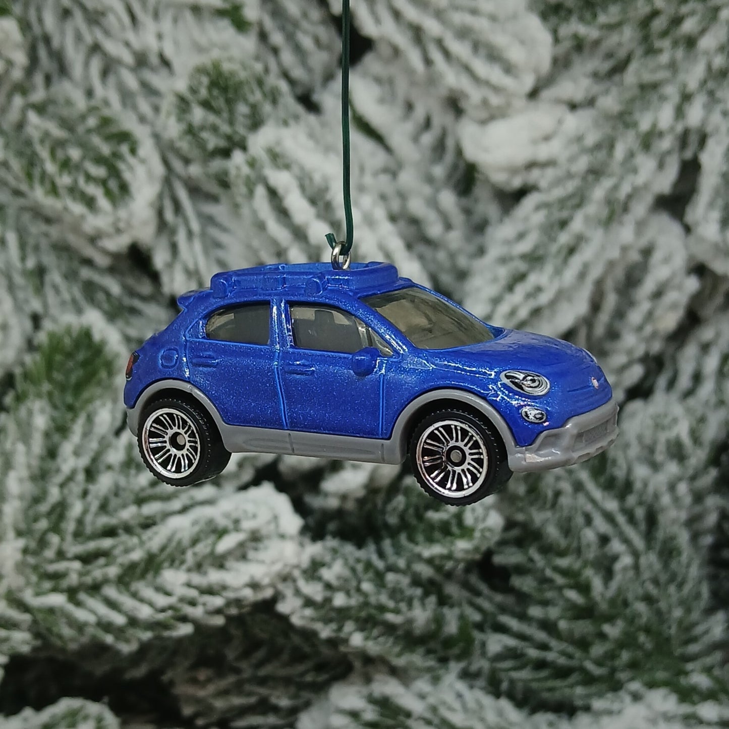Fiat 2016 500X Ornament Christmas Gift Xmas Tree Decoration Blue White Orange
