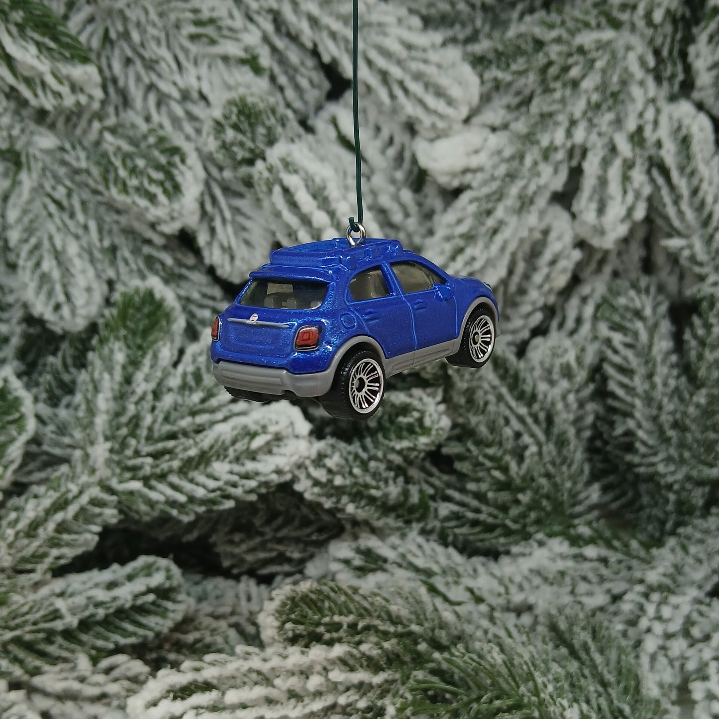 Fiat 2016 500X Ornament Christmas Gift Xmas Tree Decoration Blue White Orange