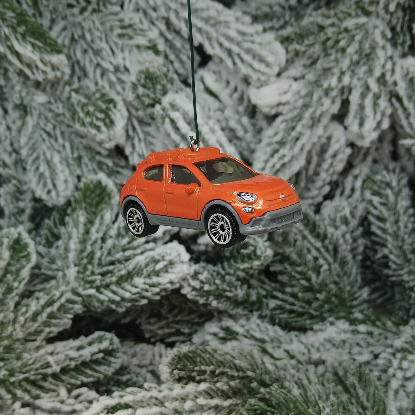Fiat 2016 500X Ornament Christmas Gift Xmas Tree Decoration Blue White Orange