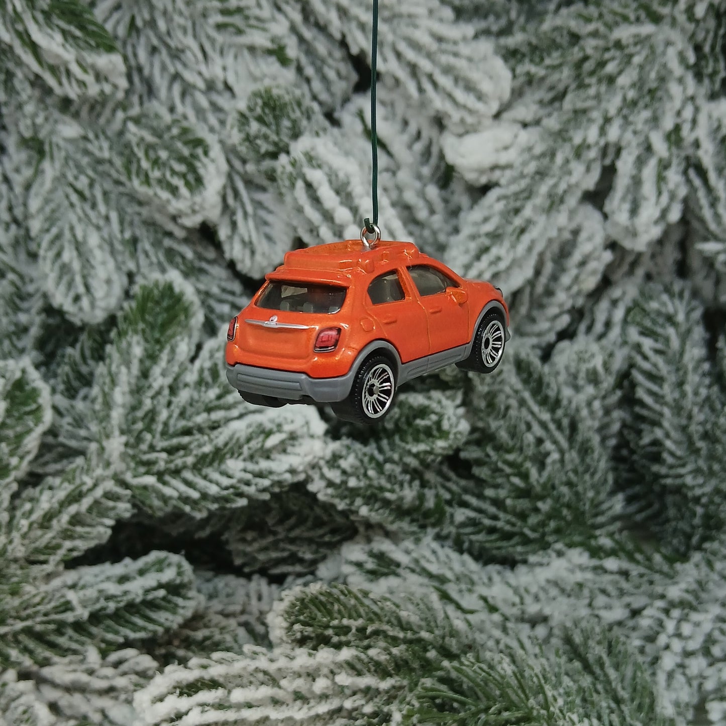 Fiat 2016 500X Ornament Christmas Gift Xmas Tree Decoration Blue White Orange