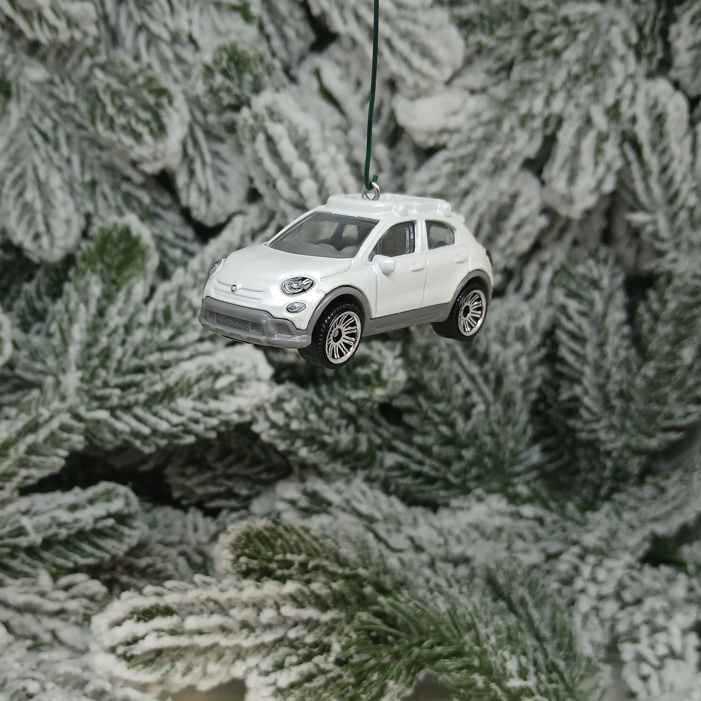 Fiat 2016 500X Ornament Christmas Gift Xmas Tree Decoration Blue White Orange