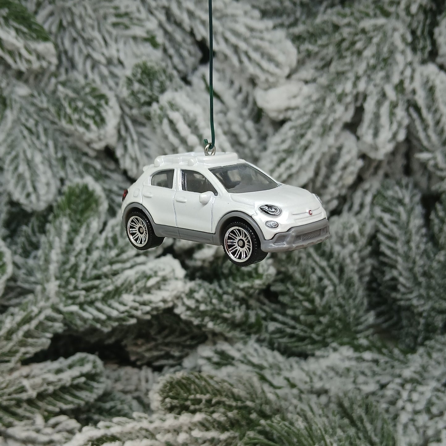 Fiat 2016 500X Ornament Christmas Gift Xmas Tree Decoration Blue White Orange
