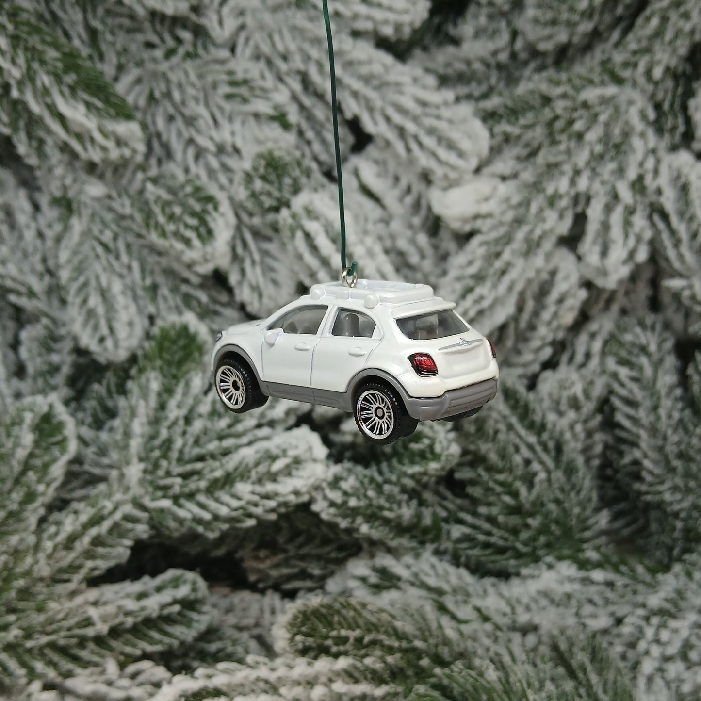 Fiat 2016 500X Ornament Christmas Gift Xmas Tree Decoration Blue White Orange
