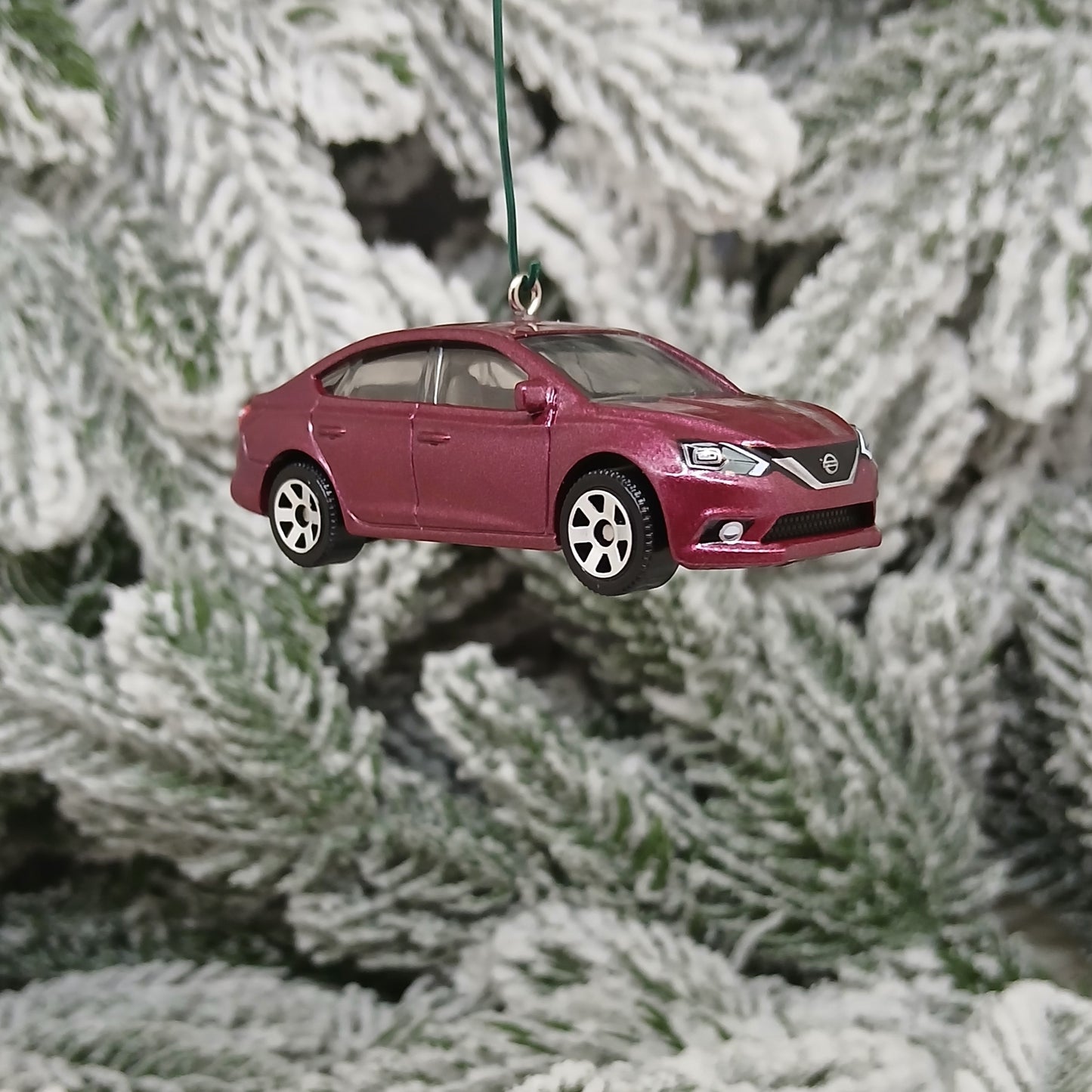 NISSAN SENTRA Christmas Ornament Unique Gift Car Xmas Tree Decoration 2016-2019 Red
