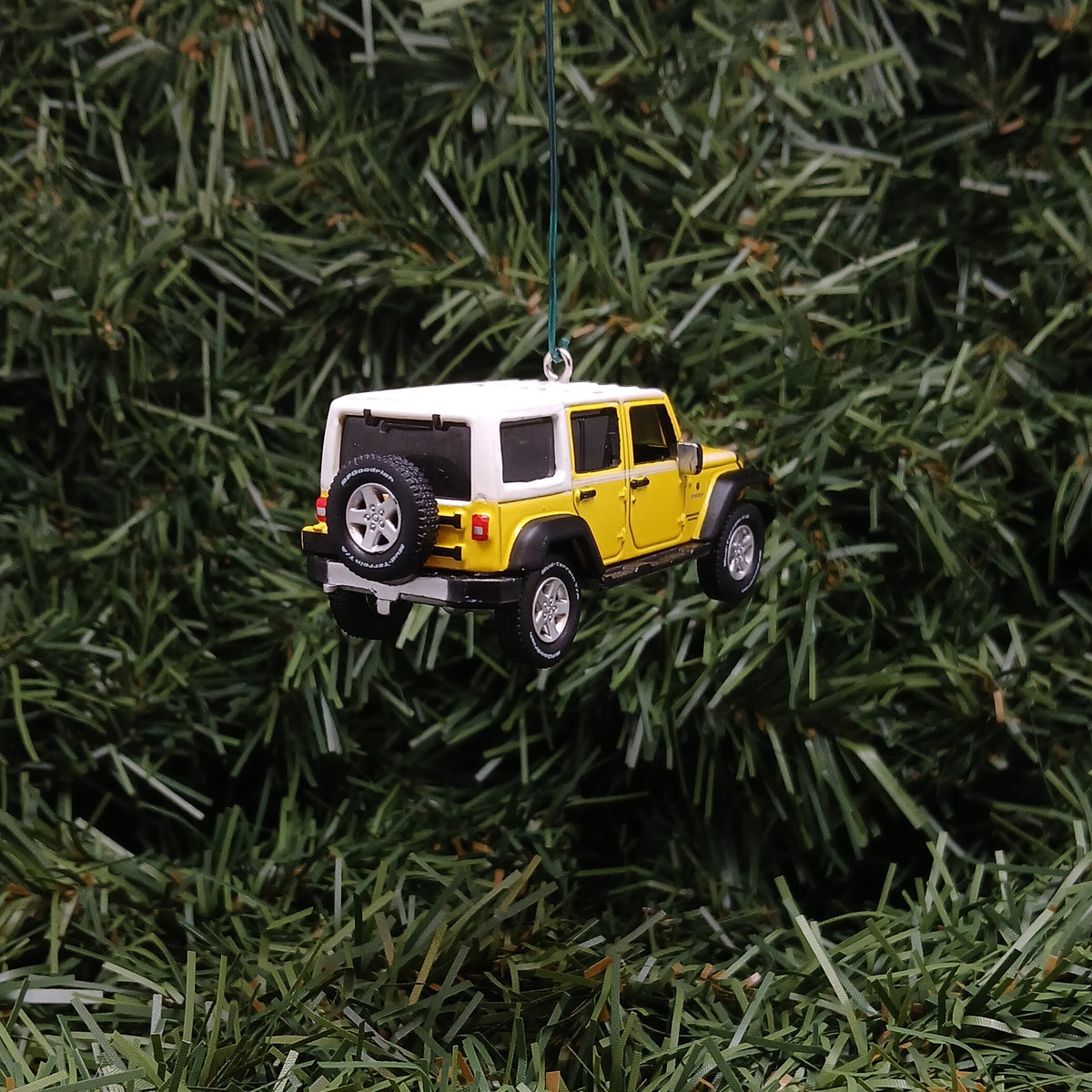 JEEP Wrangler Ornament Christmas Gift Xmas Decoration 4x4 2017 Acid Yellow 4 door