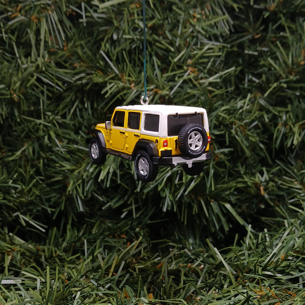 JEEP Wrangler Ornament Christmas Gift Xmas Decoration 4x4 2017 Acid Yellow 4 door