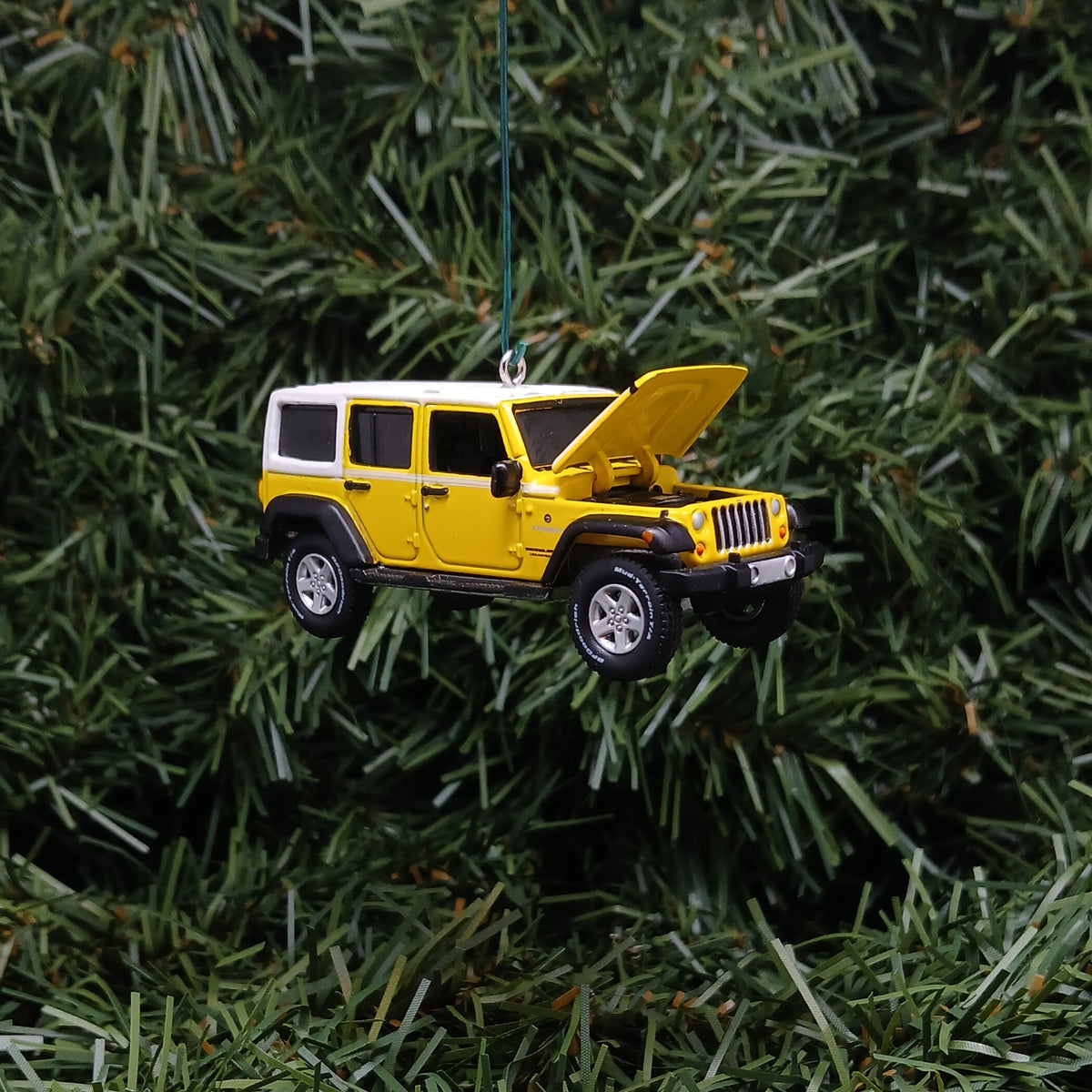 JEEP Wrangler Ornament Christmas Gift Xmas Decoration 4x4 2017 Acid Yellow 4 door