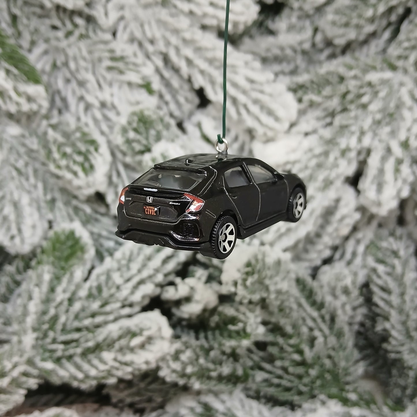 HONDA CIVIC Christmas Ornament 2017 Hatchback Unique Gift 2016-2021 White Black