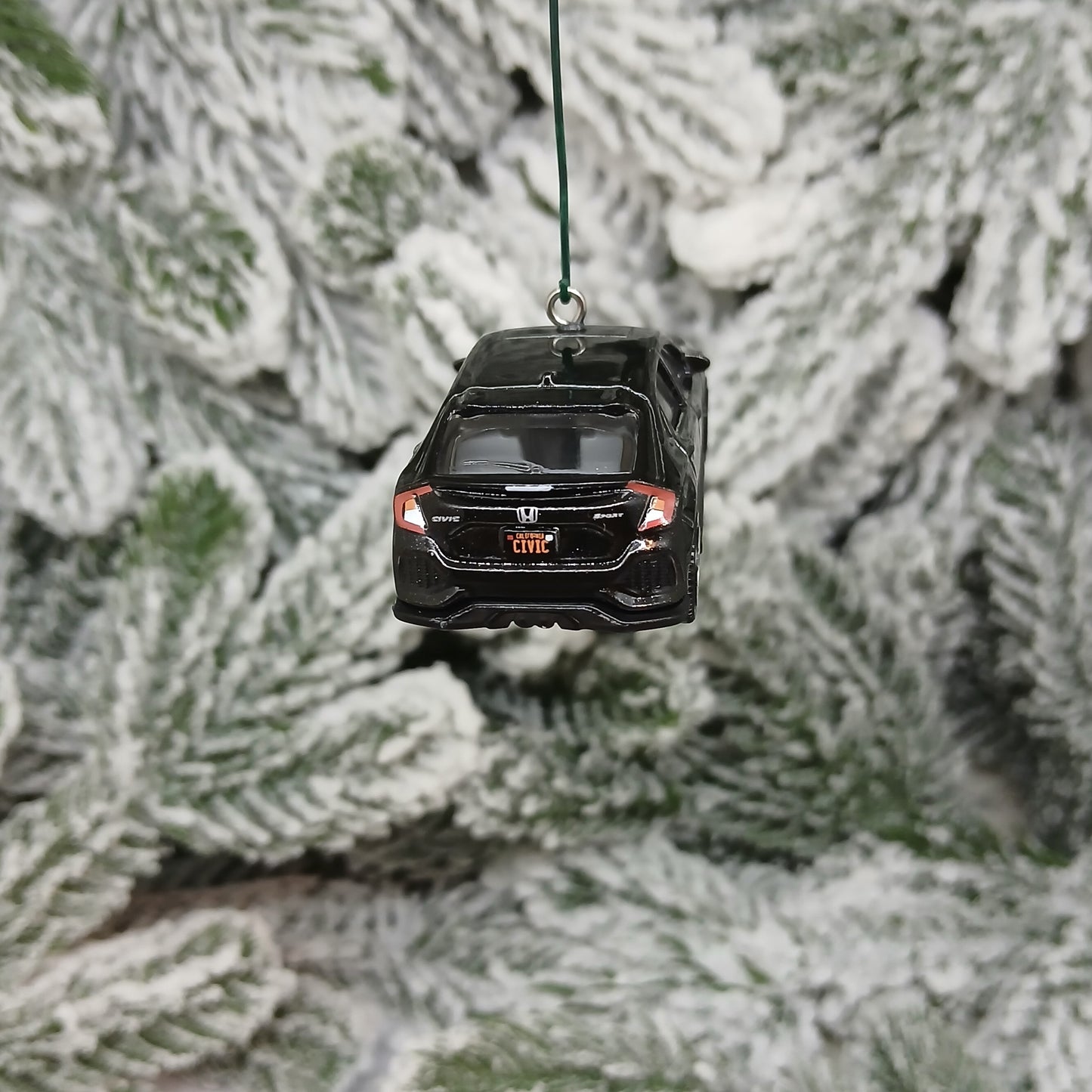 HONDA CIVIC Christmas Ornament 2017 Hatchback Unique Gift 2016-2021 White Black