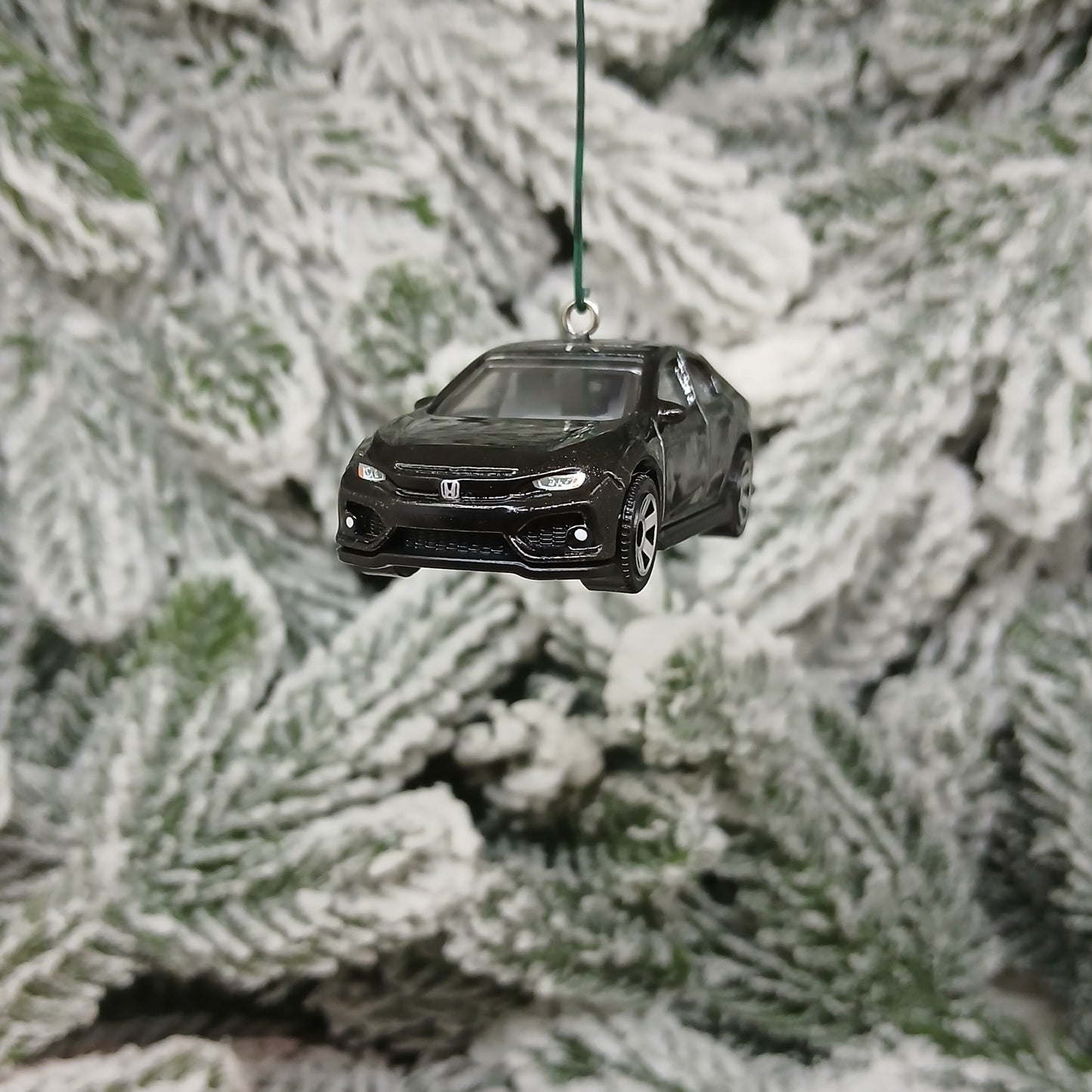 HONDA CIVIC Christmas Ornament 2017 Hatchback Unique Gift 2016-2021 White Black