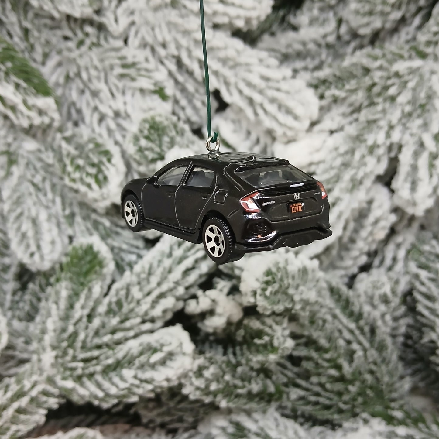 HONDA CIVIC Christmas Ornament 2017 Hatchback Unique Gift 2016-2021 White Black
