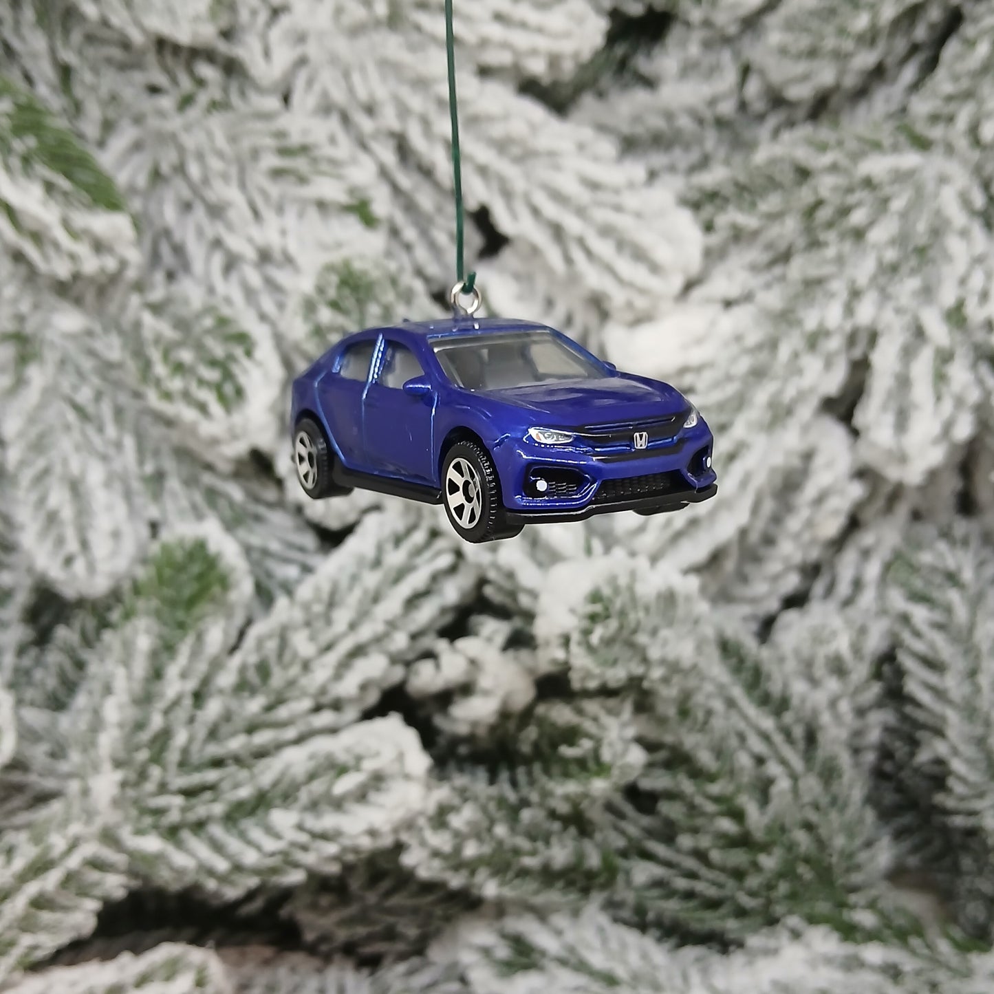 HONDA CIVIC Christmas Ornament 2017 Hatchback Unique Gift Idea 2016-2021 Red Blue