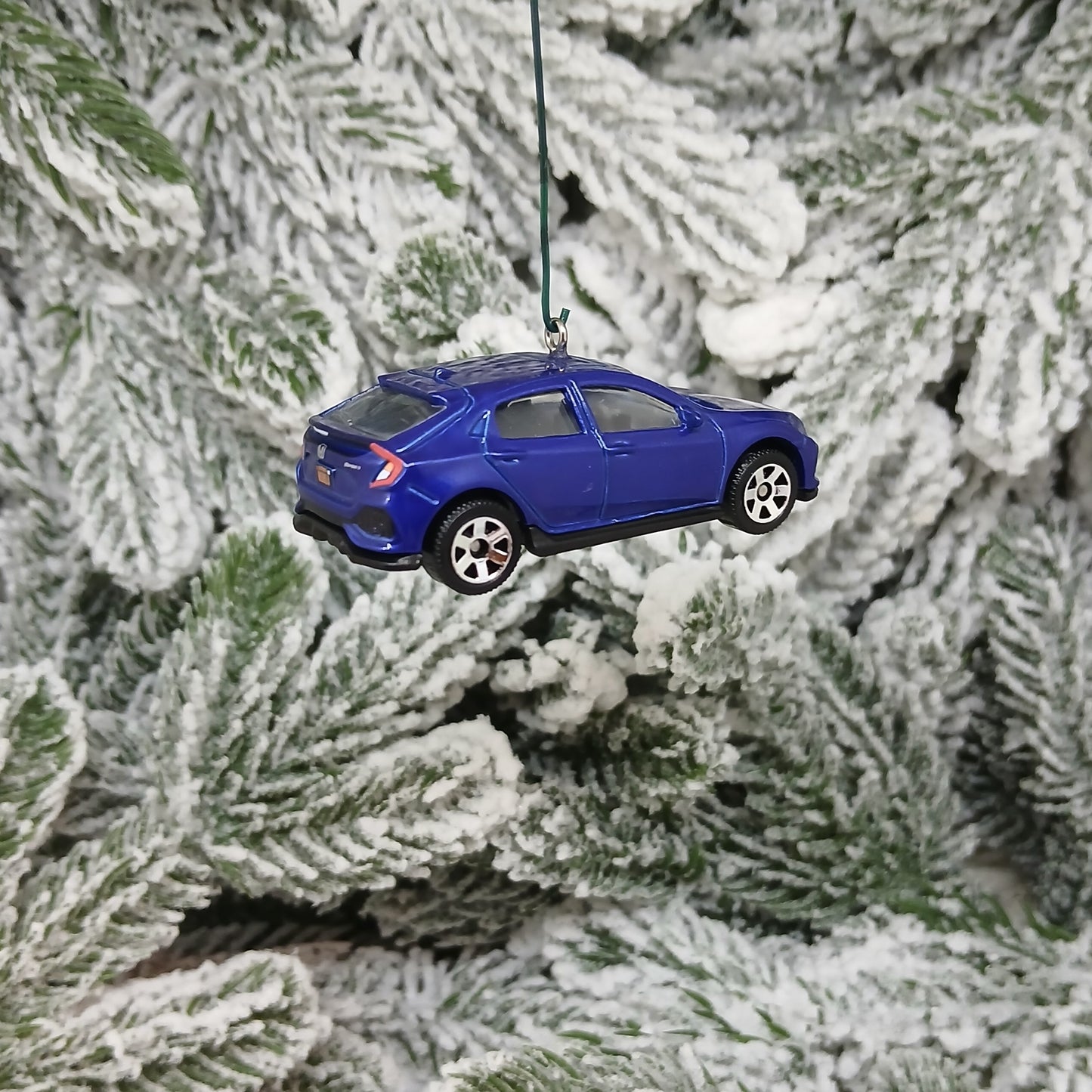 HONDA CIVIC Christmas Ornament 2017 Hatchback Unique Gift Idea 2016-2021 Red Blue