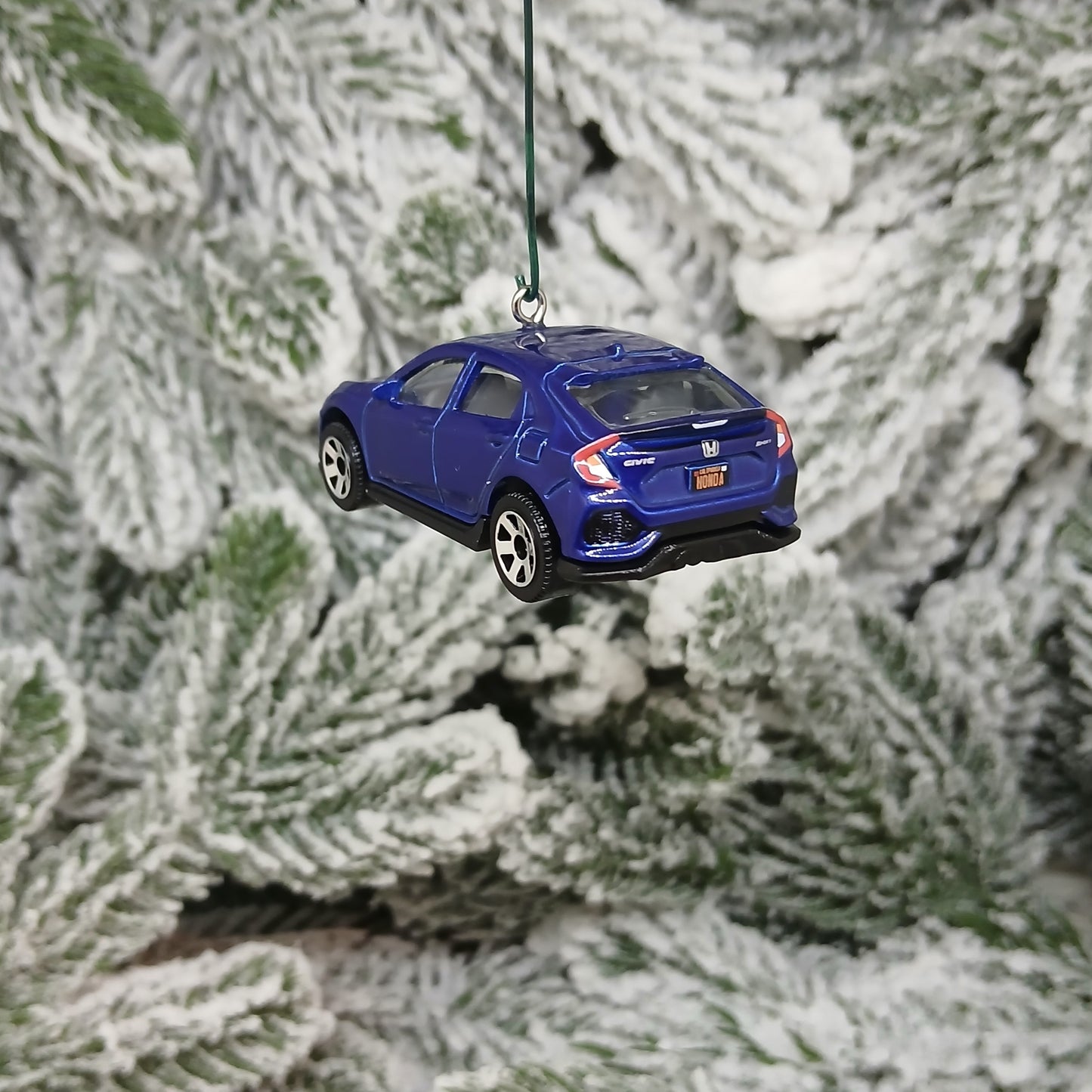 HONDA CIVIC Christmas Ornament 2017 Hatchback Unique Gift Idea 2016-2021 Red Blue