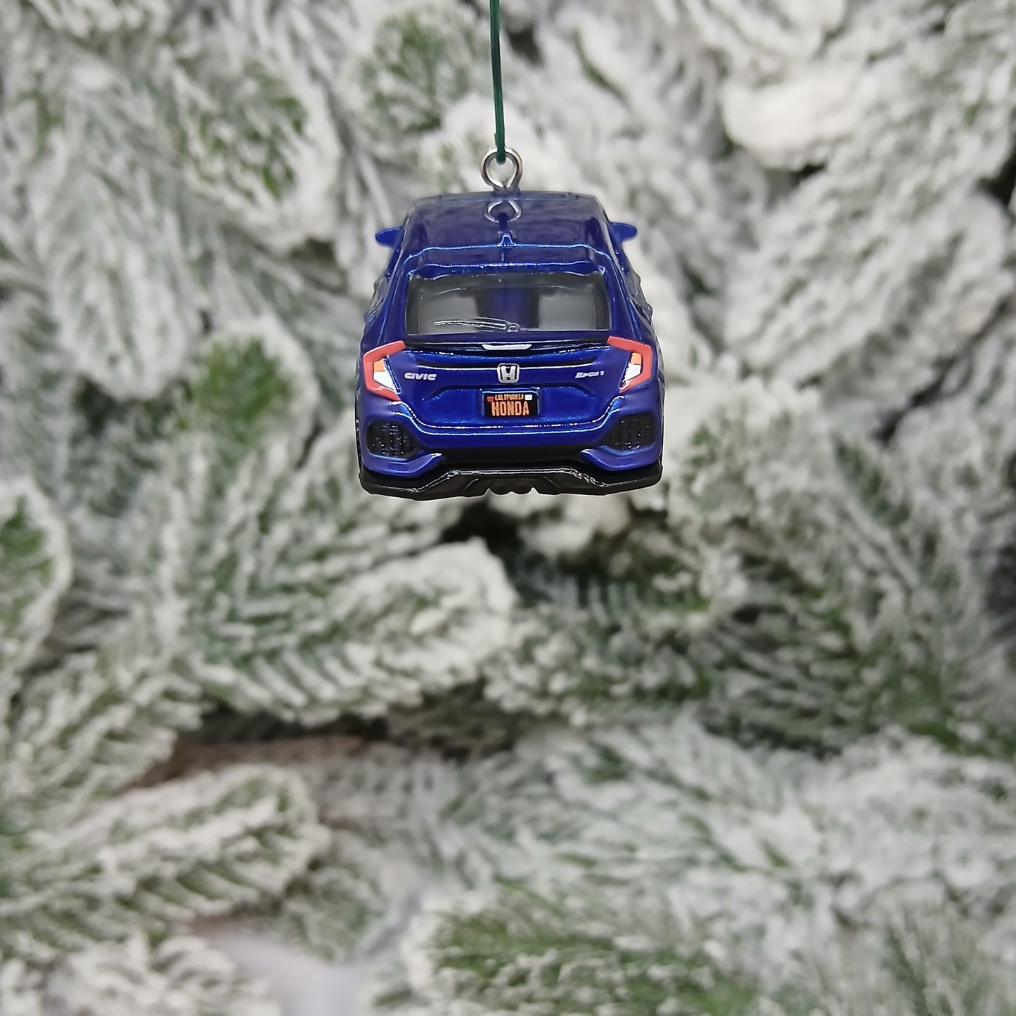 HONDA CIVIC Christmas Ornament 2017 Hatchback Unique Gift Idea 2016-2021 Red Blue