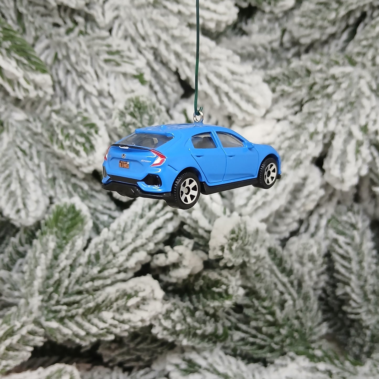 HONDA CIVIC Christmas Ornament 2017 Hatchback Unique Gift Idea 2016-2021 Red Blue