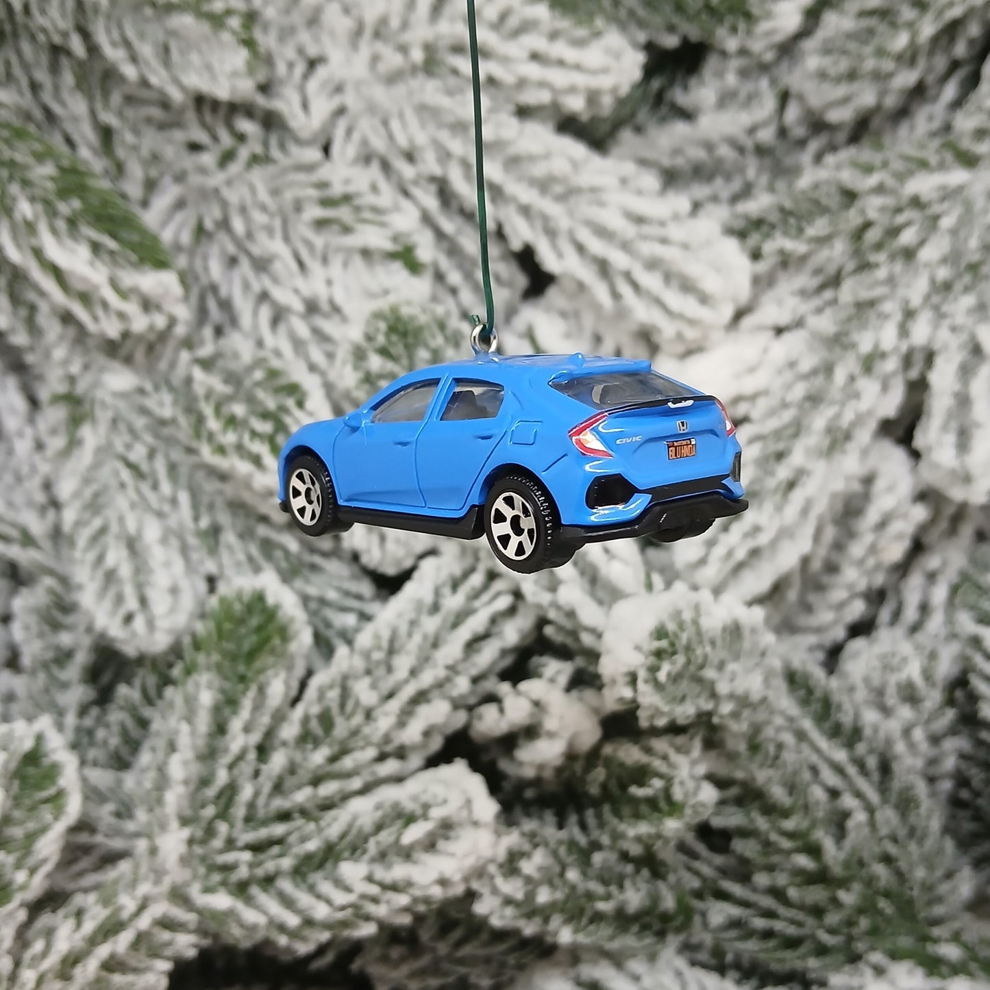 HONDA CIVIC Christmas Ornament 2017 Hatchback Unique Gift Idea 2016-2021 Red Blue