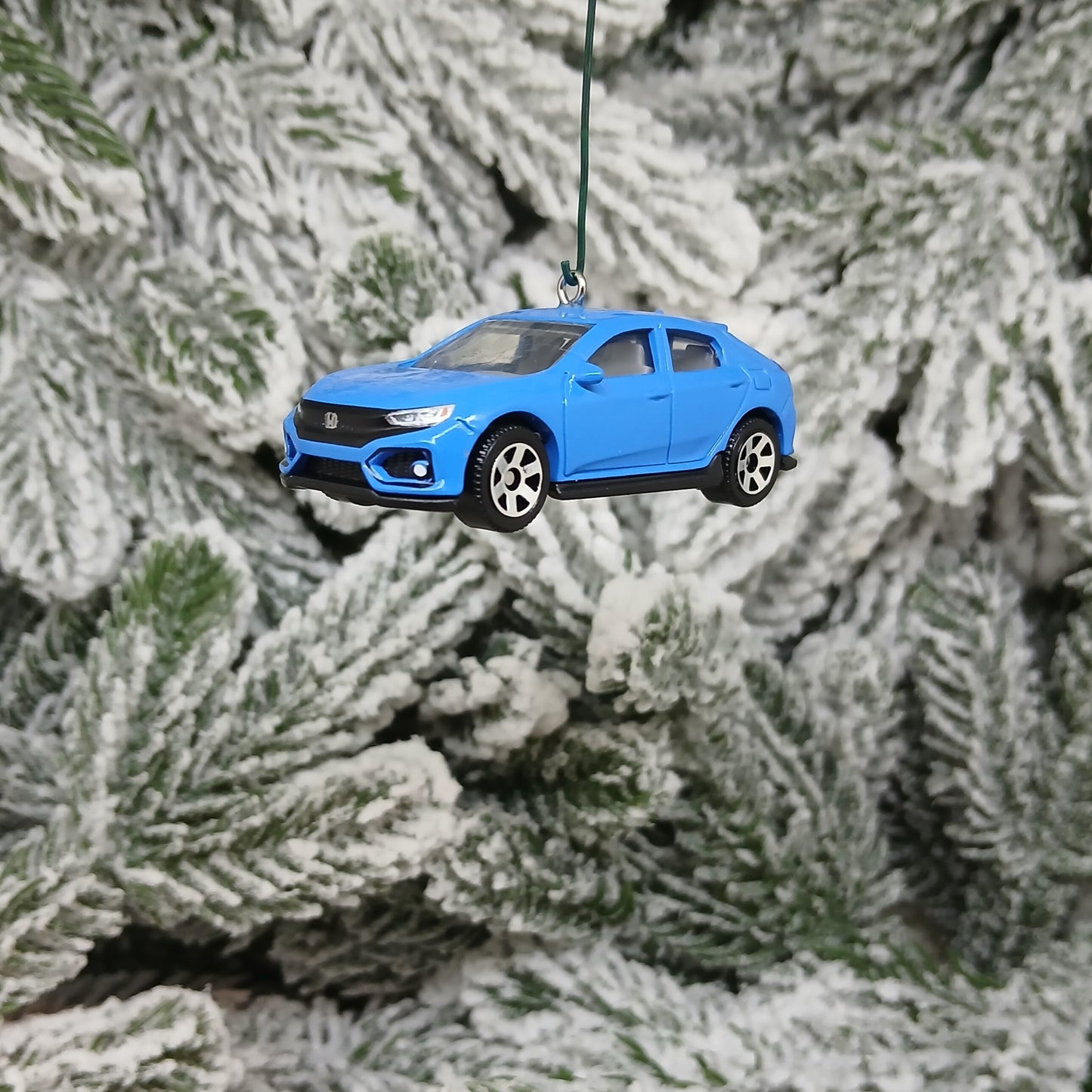 HONDA CIVIC Christmas Ornament 2017 Hatchback Unique Gift Idea 2016-2021 Red Blue