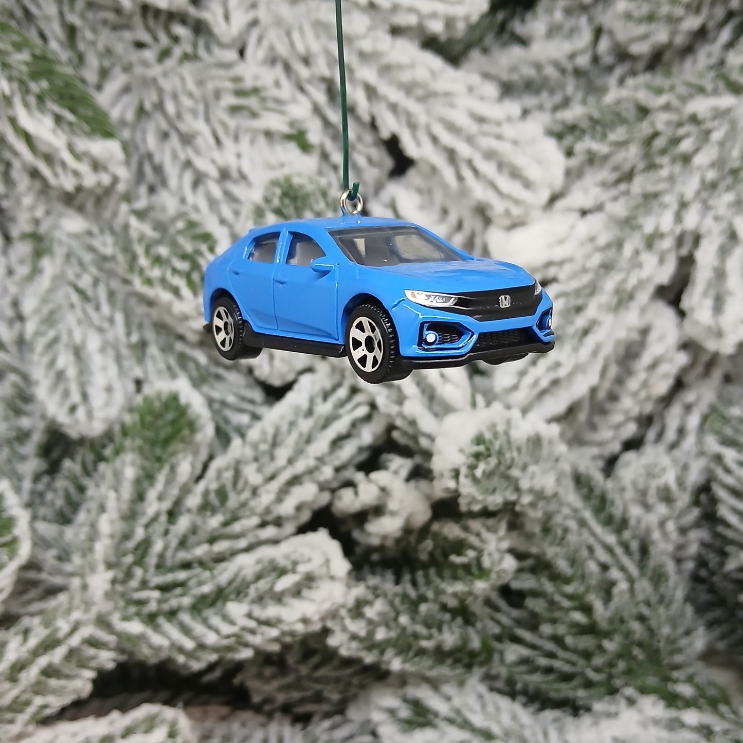 HONDA CIVIC Christmas Ornament 2017 Hatchback Unique Gift Idea 2016-2021 Red Blue