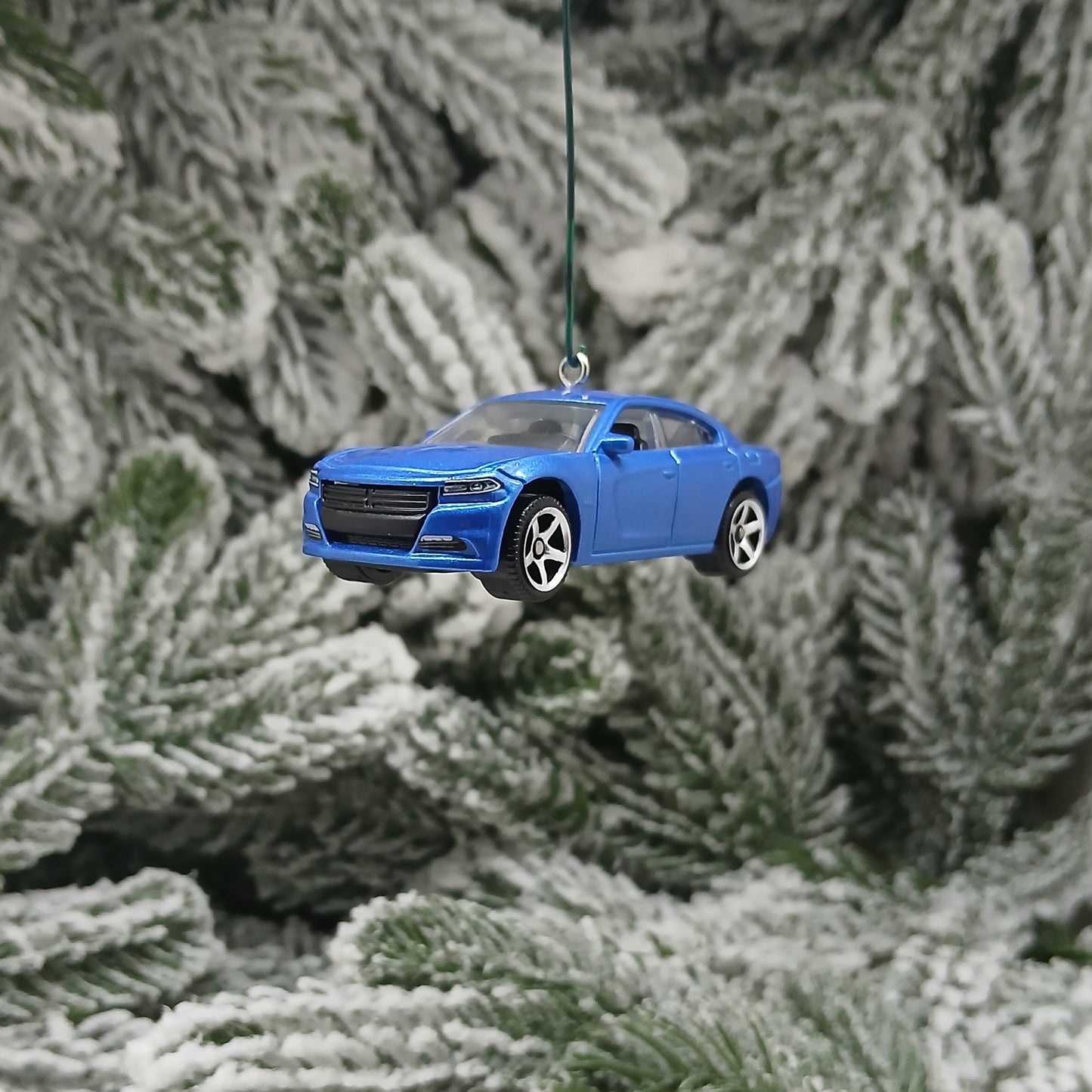 DODGE 2018 CHARGER Ornament Christmas Gift Xmas Tree Decoration 2015 - 2023 Blue Green
