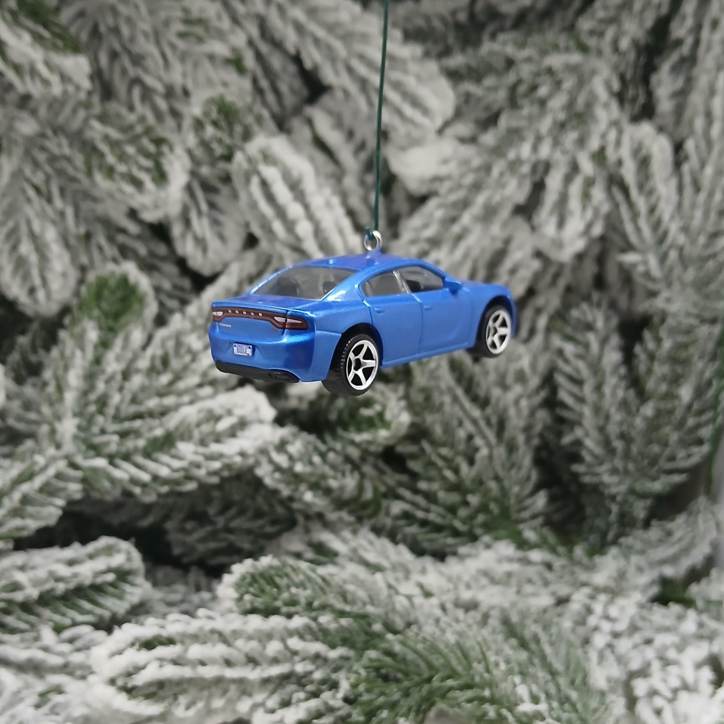 DODGE 2018 CHARGER Ornament Christmas Gift Xmas Tree Decoration 2015 - 2023 Blue Green