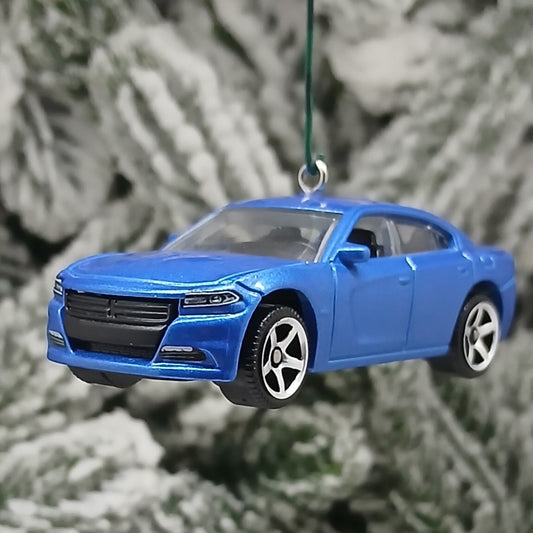 DODGE 2018 CHARGER Ornament Christmas Gift Xmas Tree Decoration 2015 - 2023 Blue Green