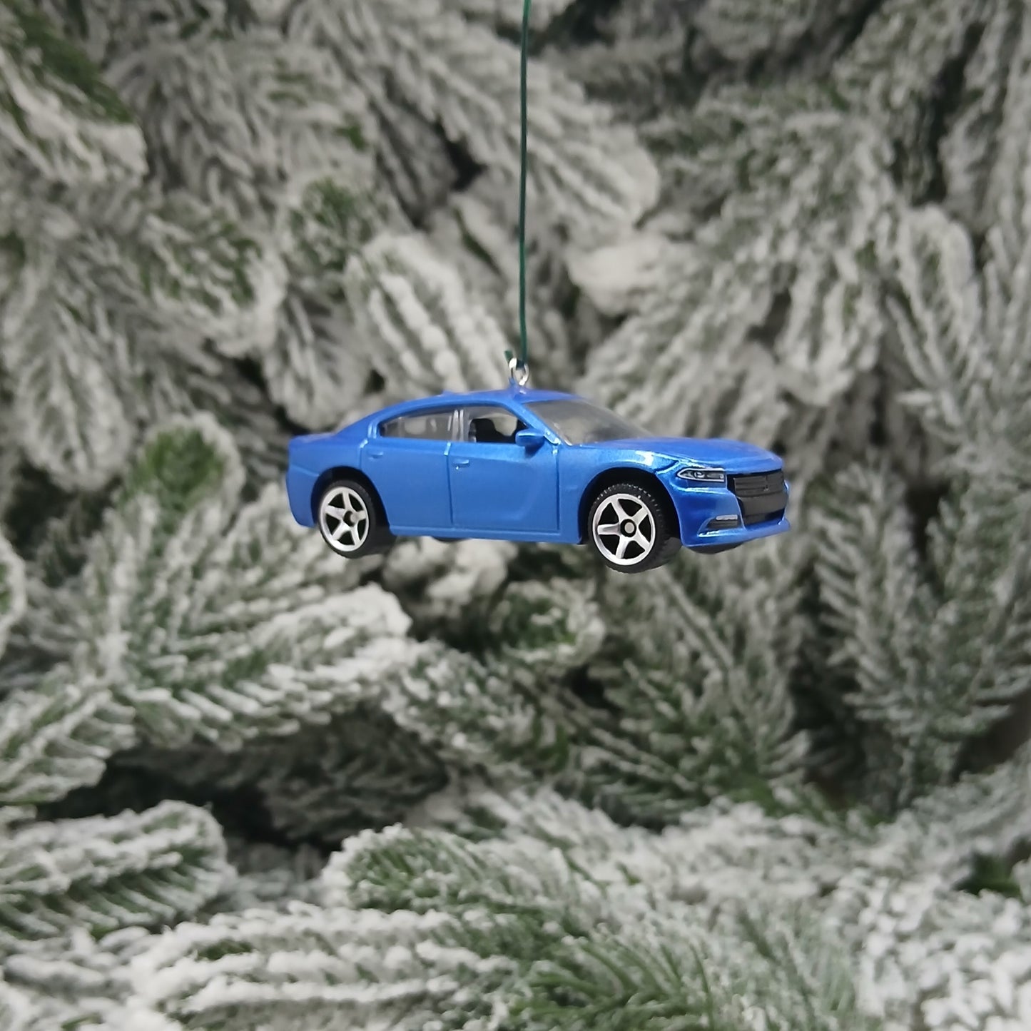 DODGE 2018 CHARGER Ornament Christmas Gift Xmas Tree Decoration 2015 - 2023 Blue Green