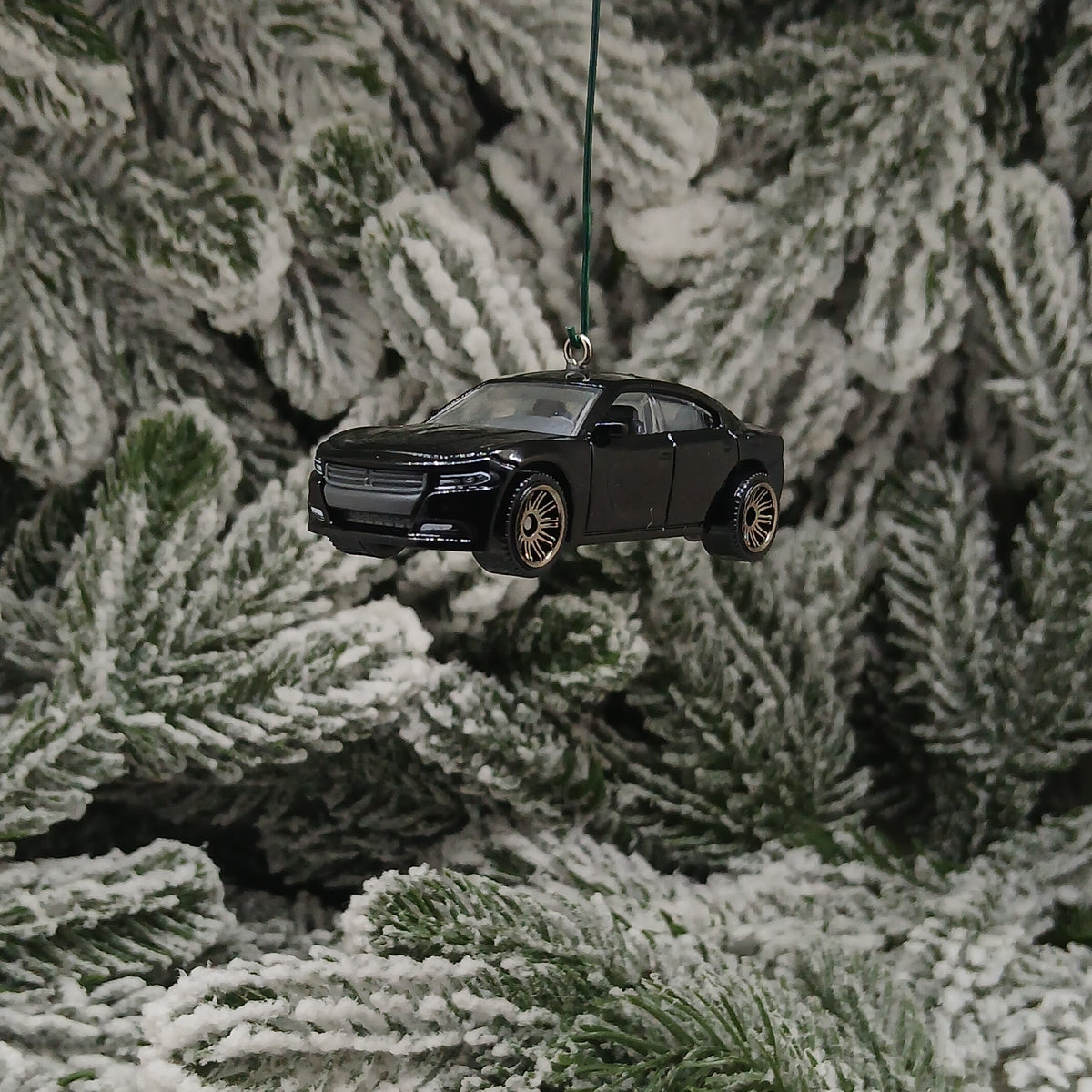 DODGE 2018 CHARGER Ornament Christmas Gift Xmas Tree Decoration Black 2015 - 2023