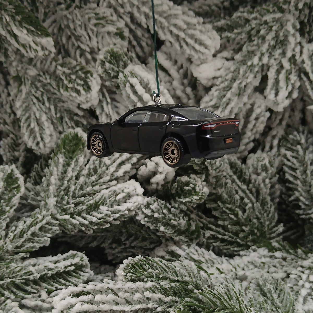 DODGE 2018 CHARGER Ornament Christmas Gift Xmas Tree Decoration Black 2015 - 2023