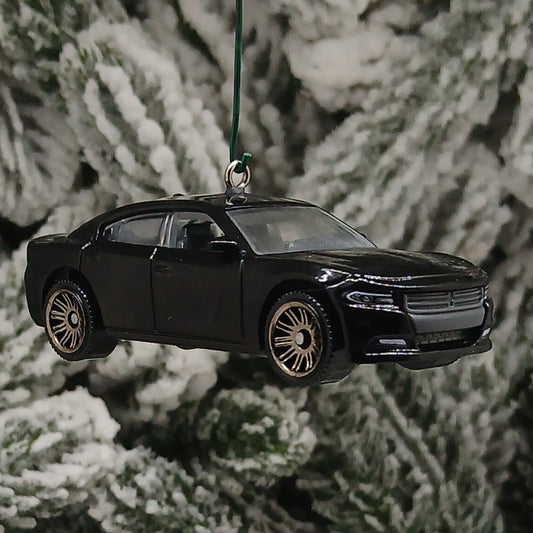 DODGE 2018 CHARGER Ornament Christmas Gift Xmas Tree Decoration Black 2015 - 2023
