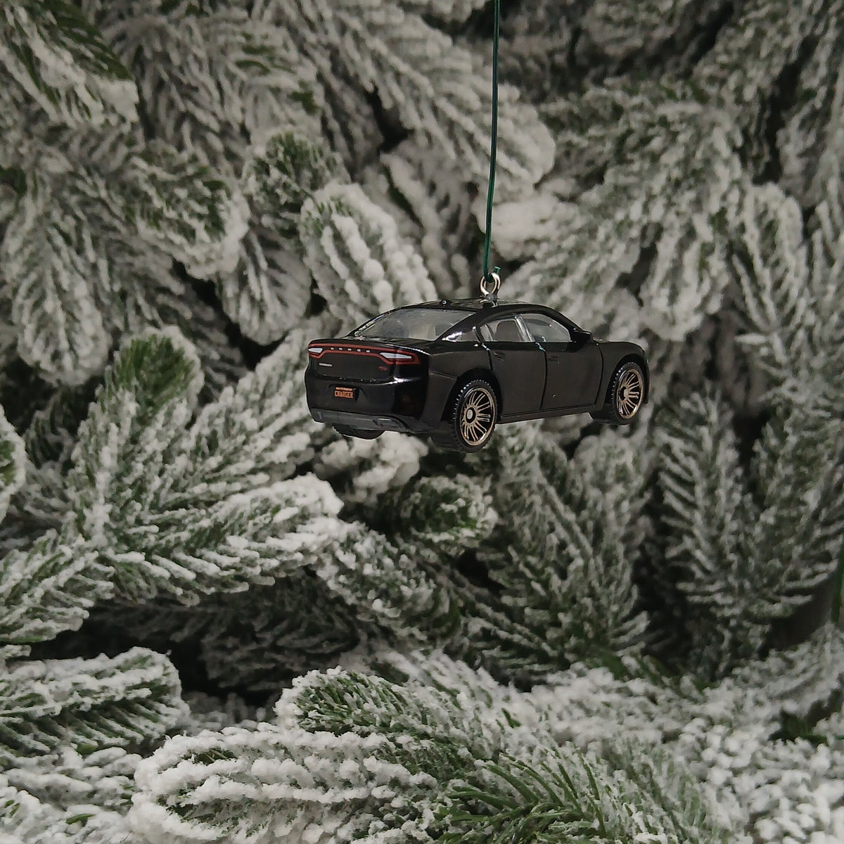 DODGE 2018 CHARGER Ornament Christmas Gift Xmas Tree Decoration Black 2015 - 2023