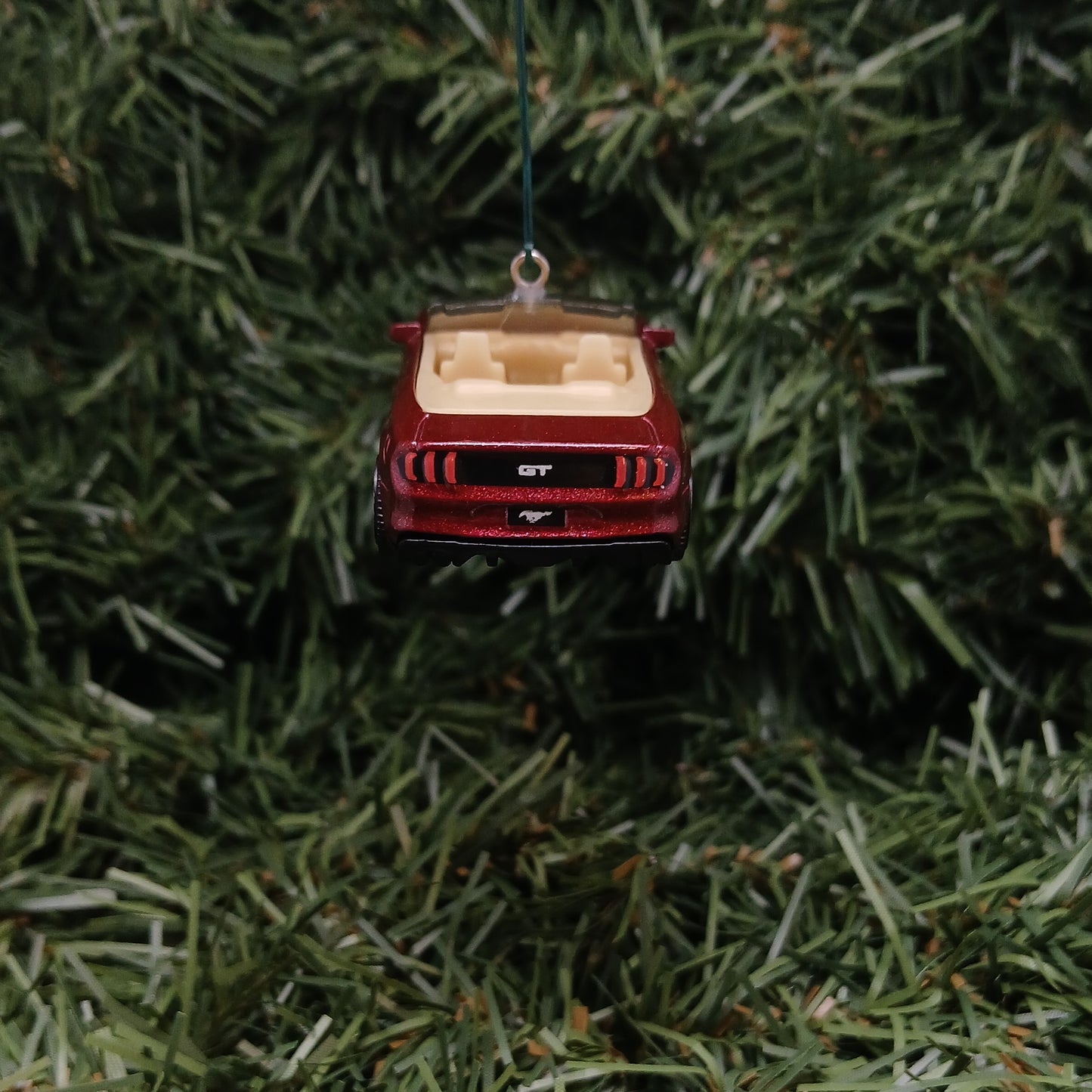 Ford Mustang 2018 Christmas Ornament Xmas Tree Decoration Gift Idea Convertible Blue Dark Red