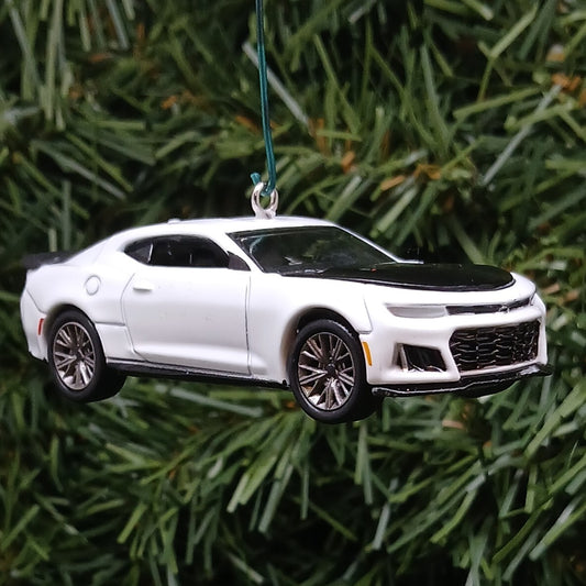 Chevy Camaro Ornament 2019 ZL1 Christmas Tree Decoration Unique Gift Idea Summit White