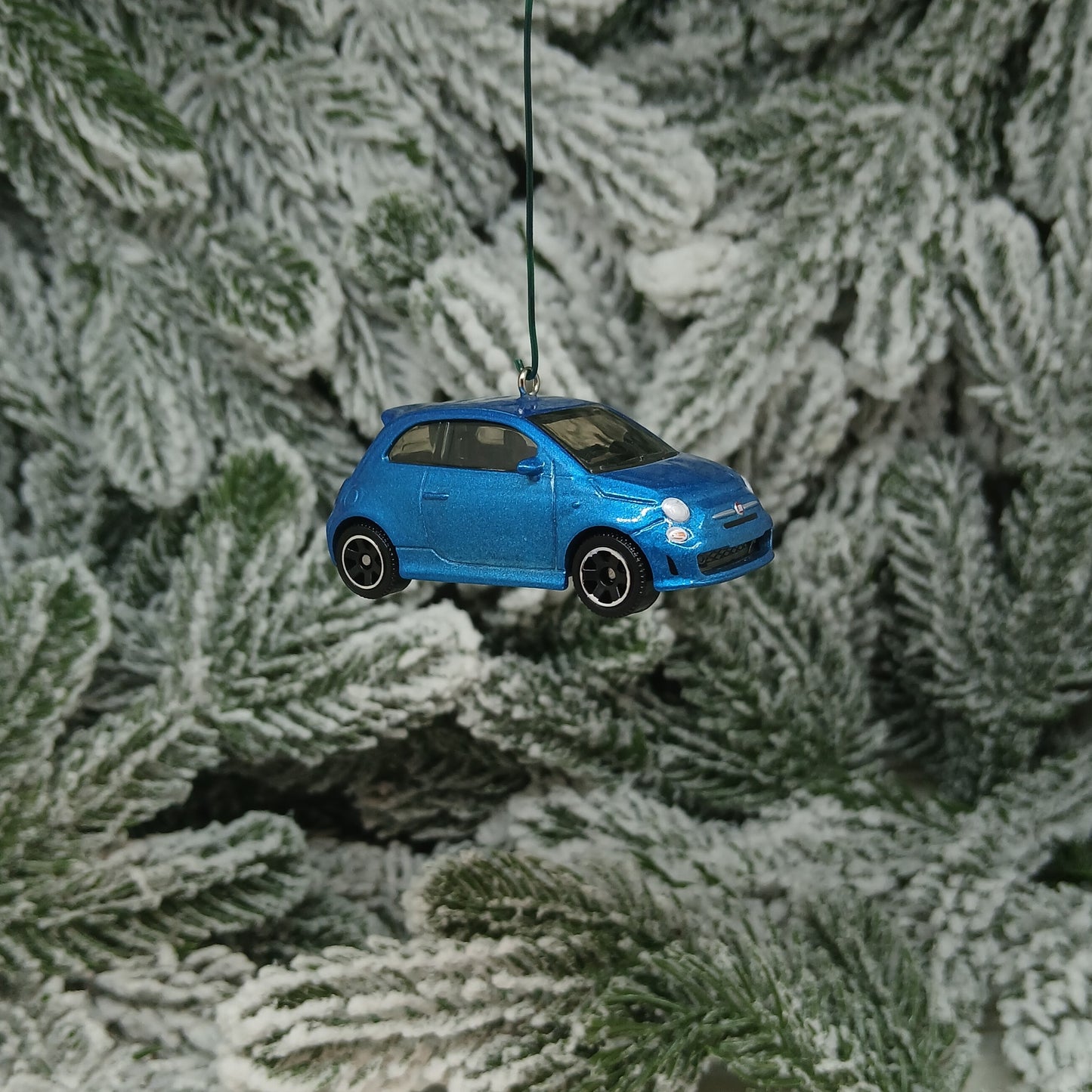 Fiat 2019 500 Turbo Ornament Christmas Gift Xmas Tree Decoration Red Blue