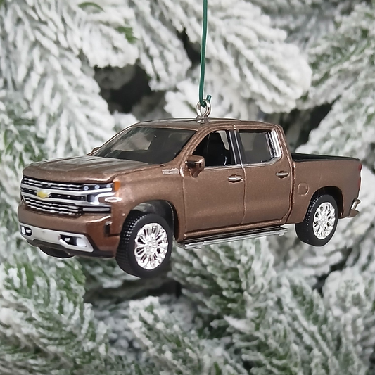 Chevy Silverado Ornament 2019 Christmas Gift Chevrolet Truck 2020 2021 Xmas Tree Decoration Oakwood