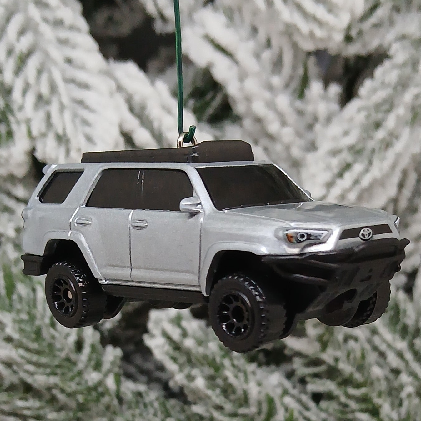 TOYOTA 4RUNNER Ornament Christmas Gift Idea 4 Runner 4x4 SUV 2019 Overland Off Road Silver
