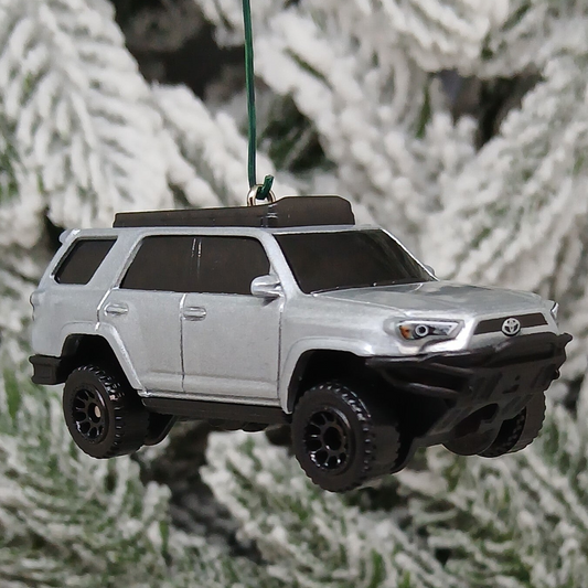 TOYOTA 4RUNNER Ornament Christmas Gift Idea 4 Runner 4x4 SUV 2019 Overland Off Road Silver