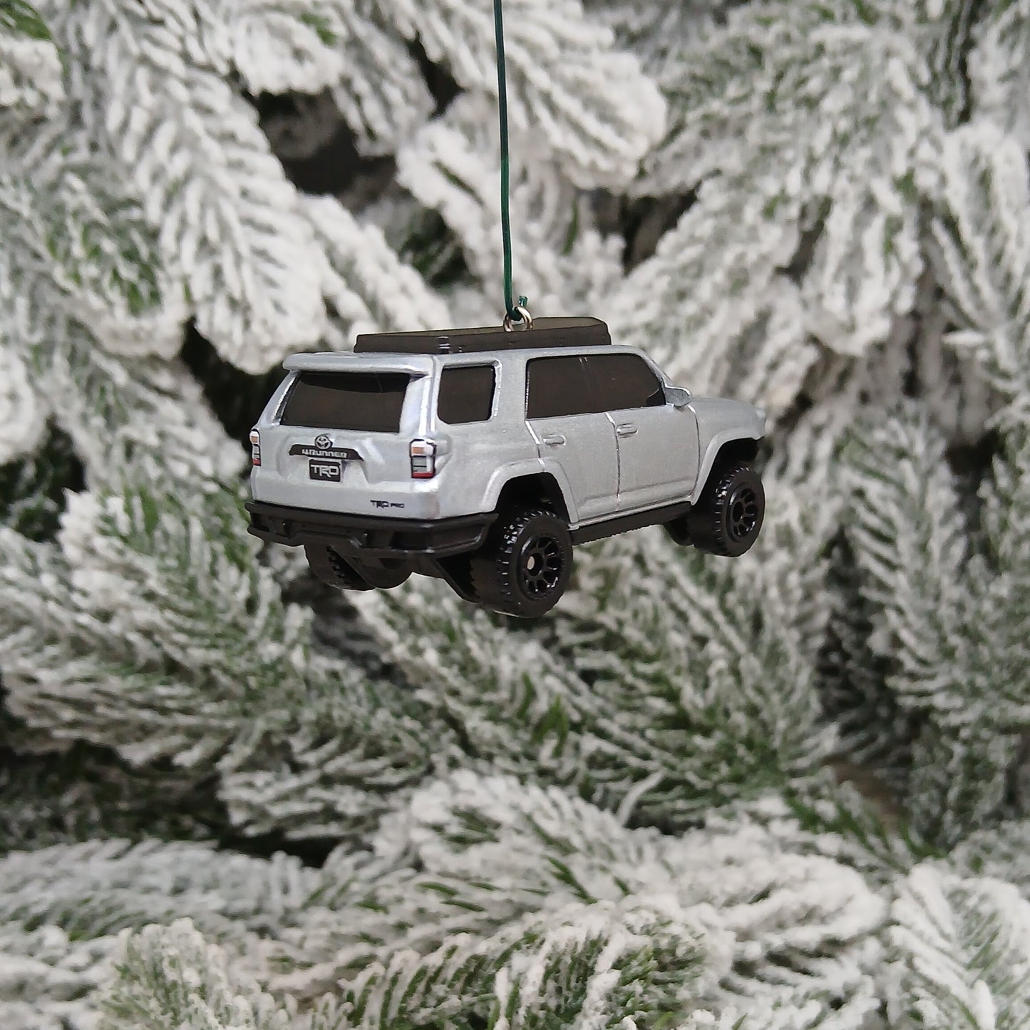 TOYOTA 4RUNNER Ornament Christmas Gift Idea 4 Runner 4x4 SUV 2019 Overland Off Road Silver