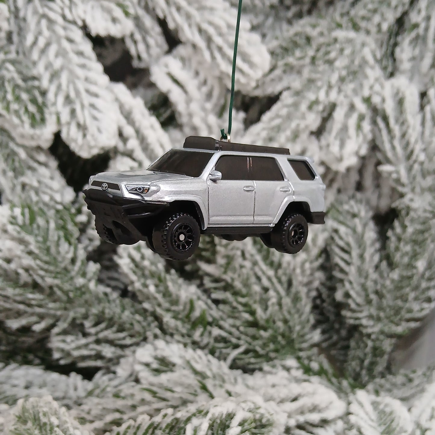 TOYOTA 4RUNNER Ornament Christmas Gift Idea 4 Runner 4x4 SUV 2019 Overland Off Road Silver