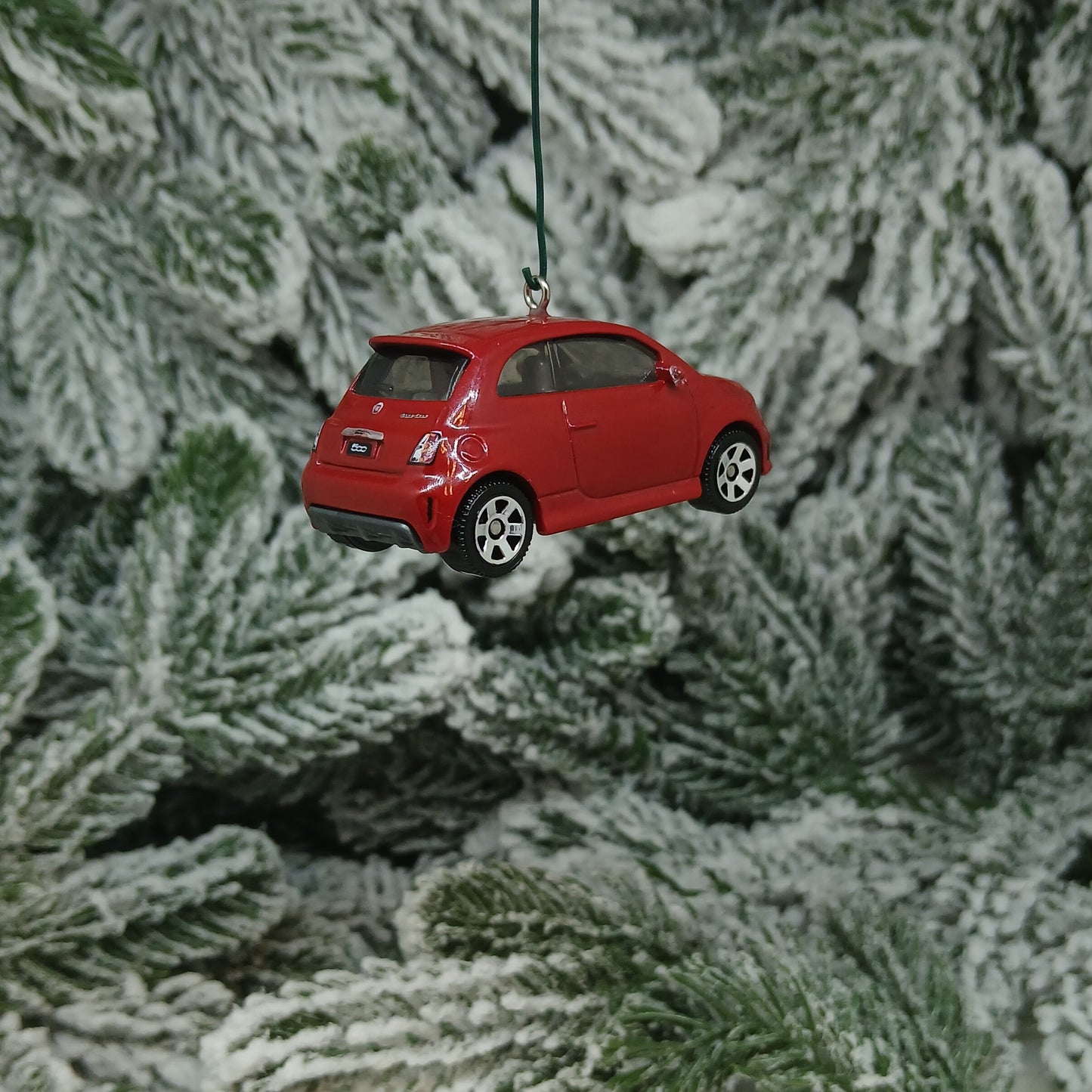 Fiat 2019 500 Turbo Ornament Christmas Gift Xmas Tree Decoration Red Blue