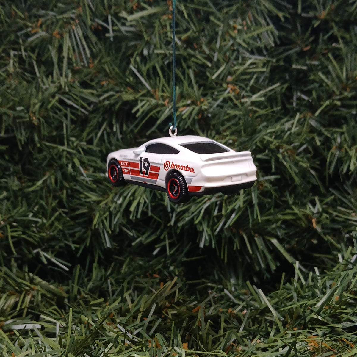 Ford 2019 Mustang Christmas Ornament Unique Xmas Tree Decoration Gift Idea White