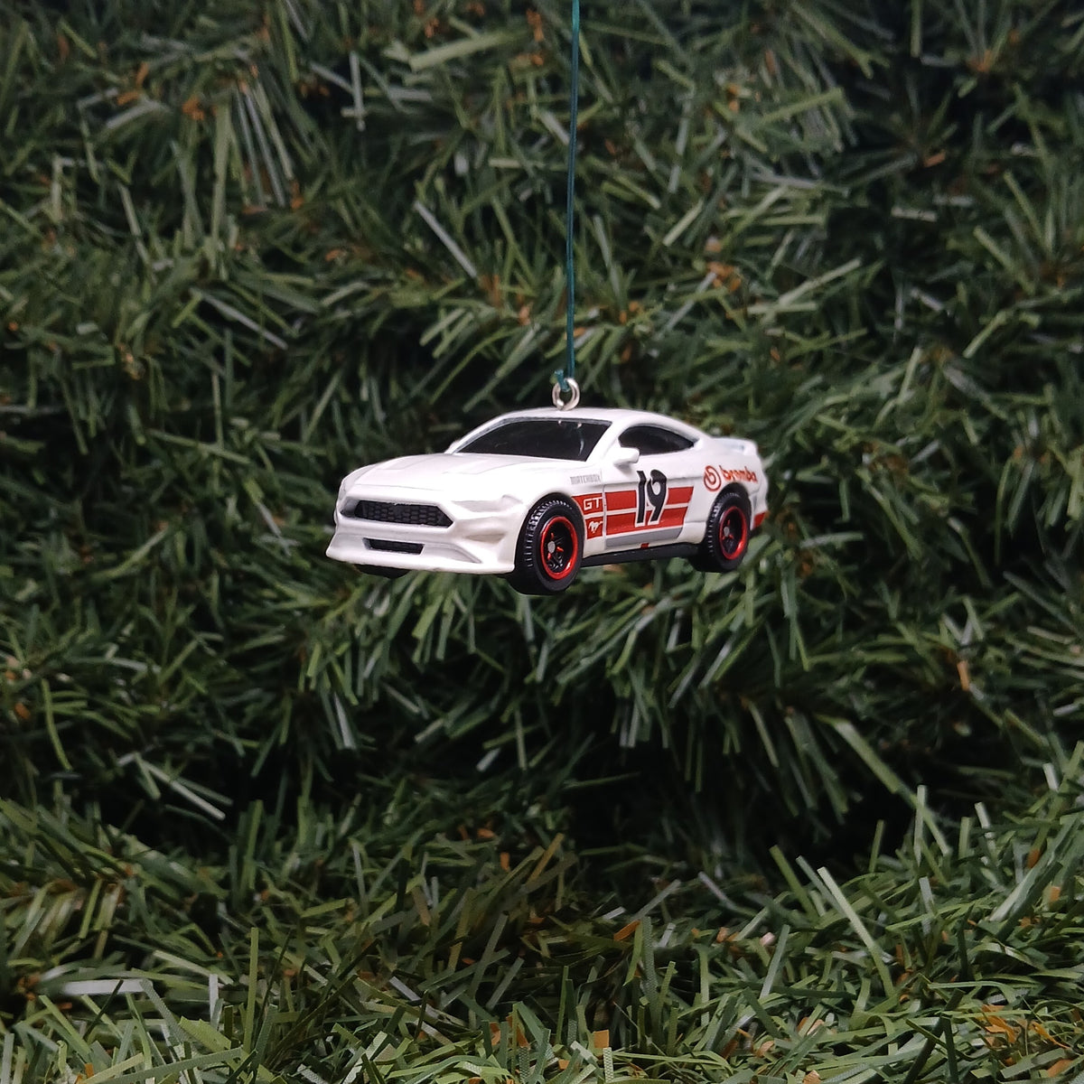 Ford 2019 Mustang Christmas Ornament Unique Xmas Tree Decoration Gift Idea White