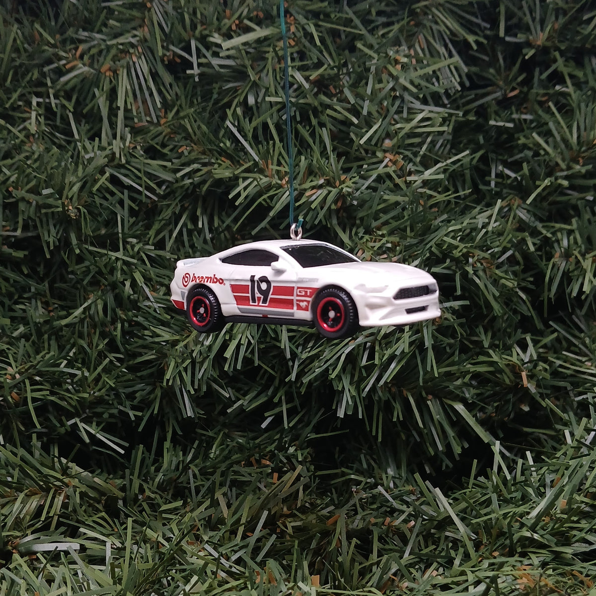 Ford 2019 Mustang Christmas Ornament Unique Xmas Tree Decoration Gift Idea White