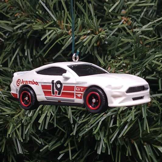 Ford 2019 Mustang Christmas Ornament Unique Xmas Tree Decoration Gift Idea White