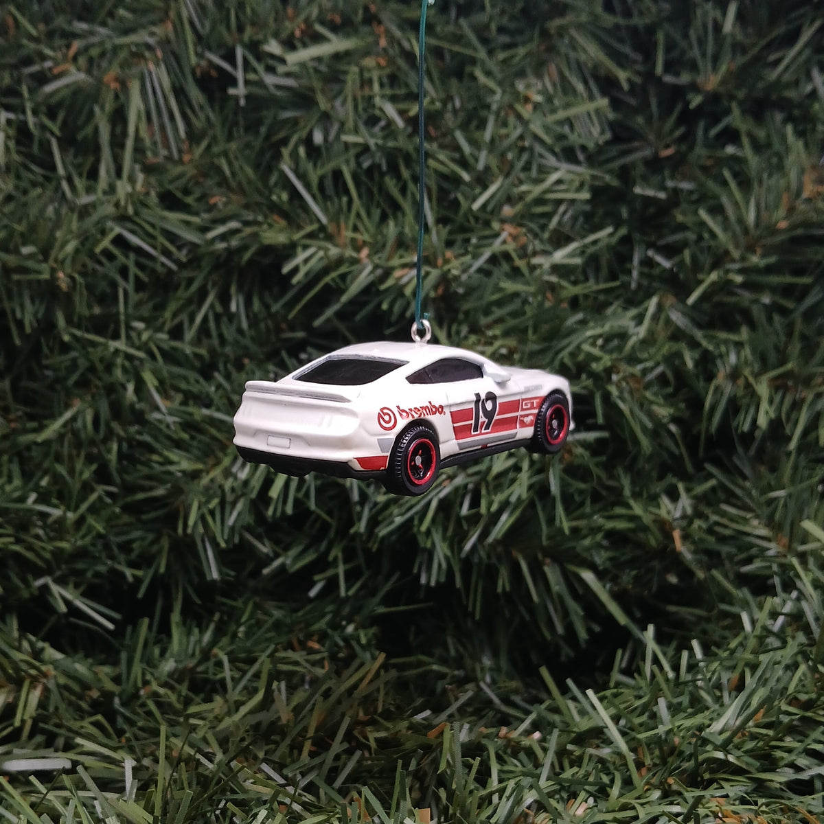 Ford 2019 Mustang Christmas Ornament Unique Xmas Tree Decoration Gift Idea White