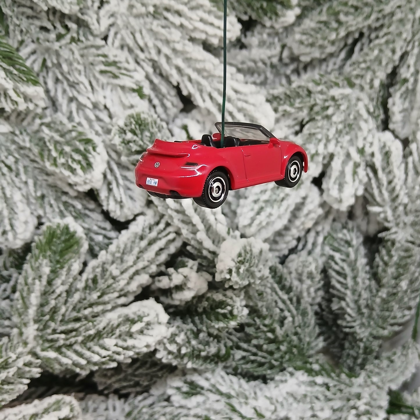 VW Beetle Convertible Ornament Christmas Gift Idea Volkswagen Licensed Blue Red Pink Yellow Orange White