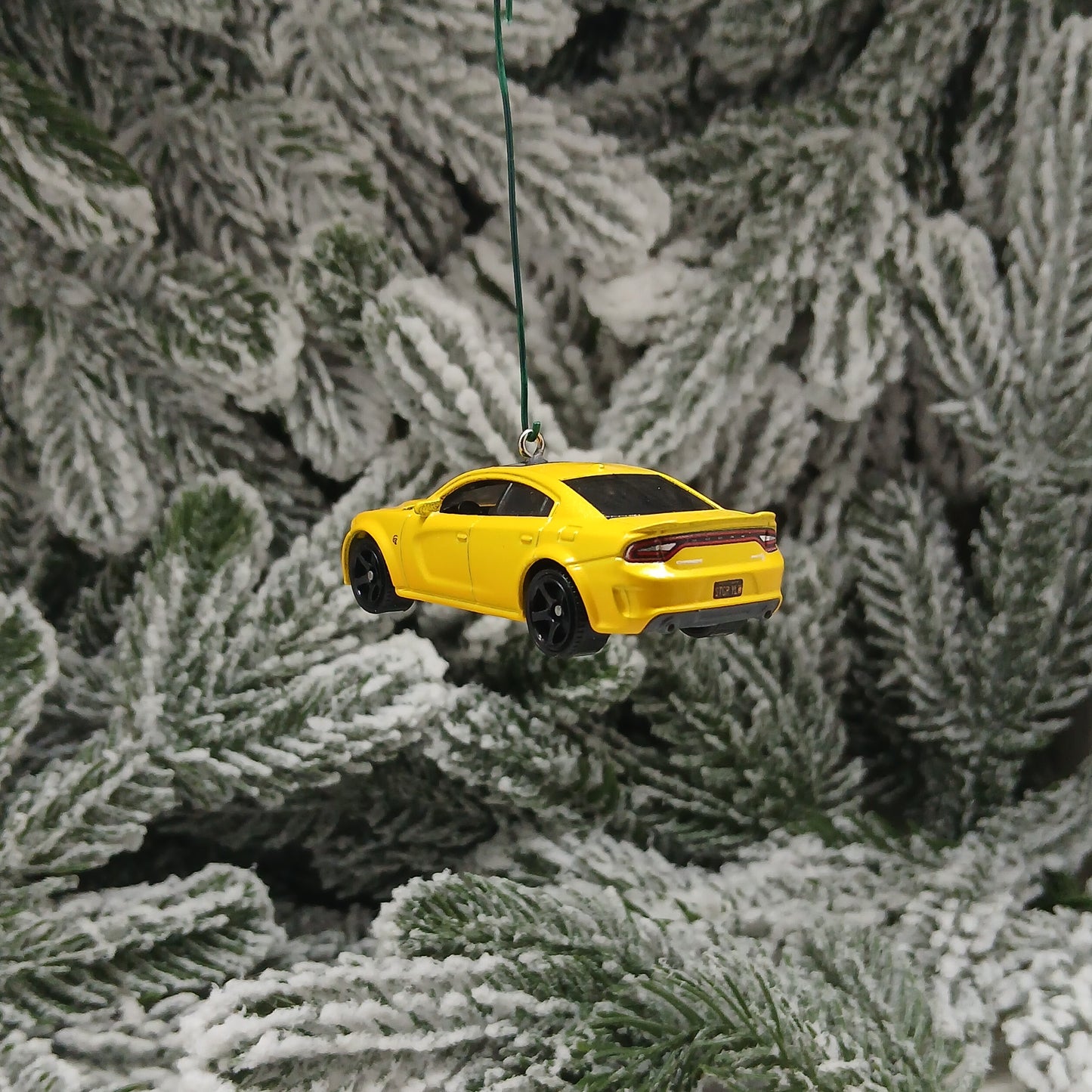 DODGE 2020 Charger SRT Hellcat Ornament Christmas Gift Xmas Tree Decoration Yellow