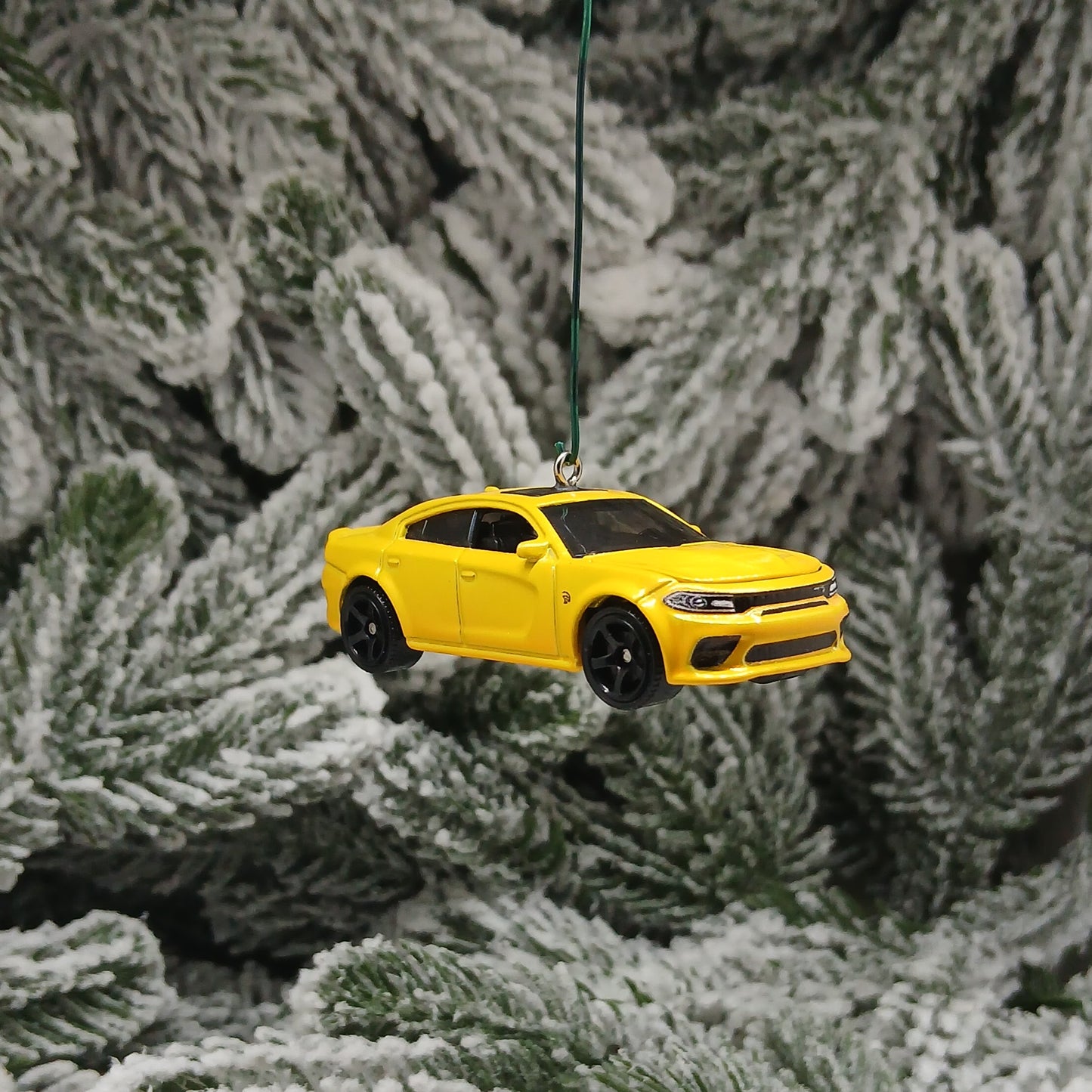 DODGE 2020 Charger SRT Hellcat Ornament Christmas Gift Xmas Tree Decoration Yellow