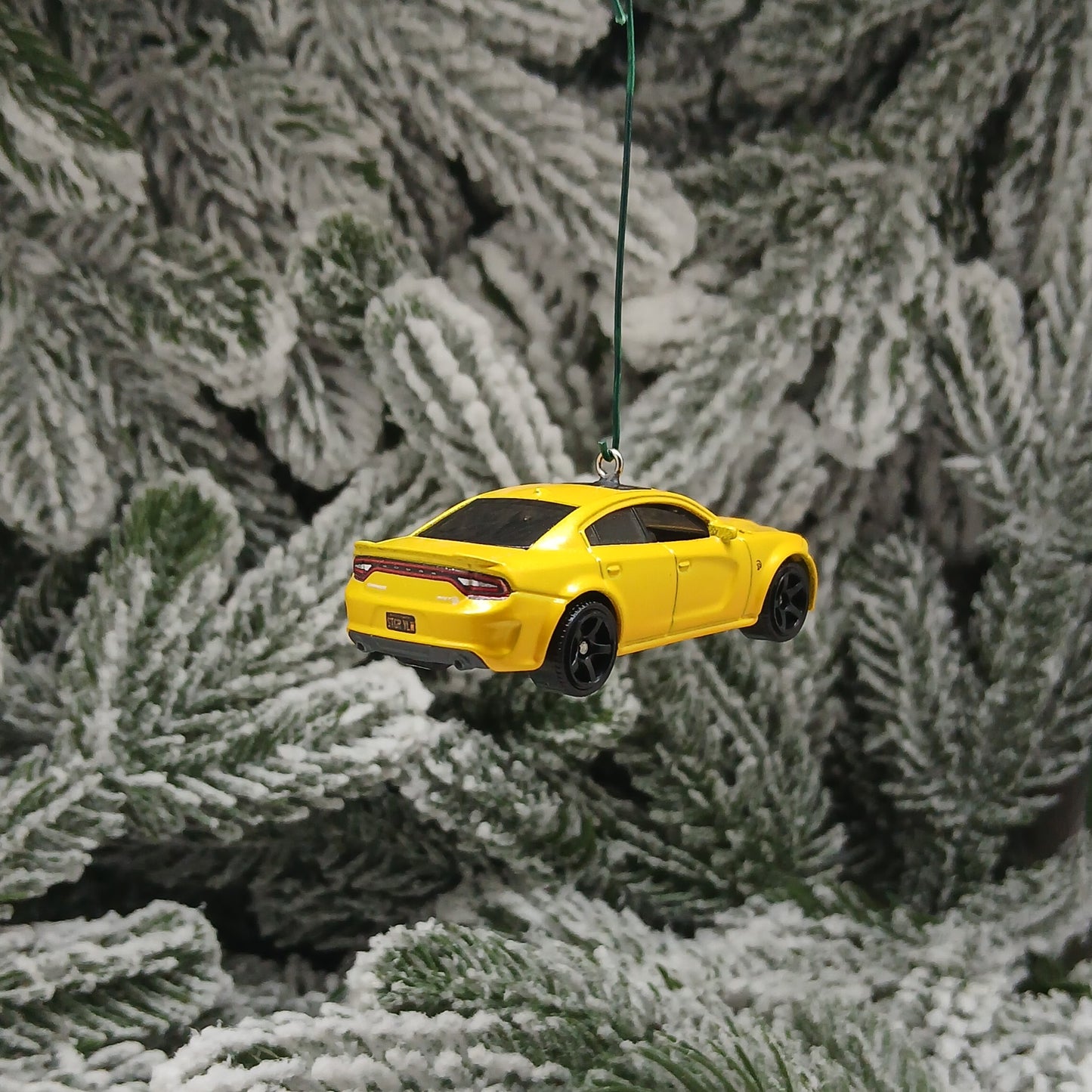 DODGE 2020 Charger SRT Hellcat Ornament Christmas Gift Xmas Tree Decoration Yellow